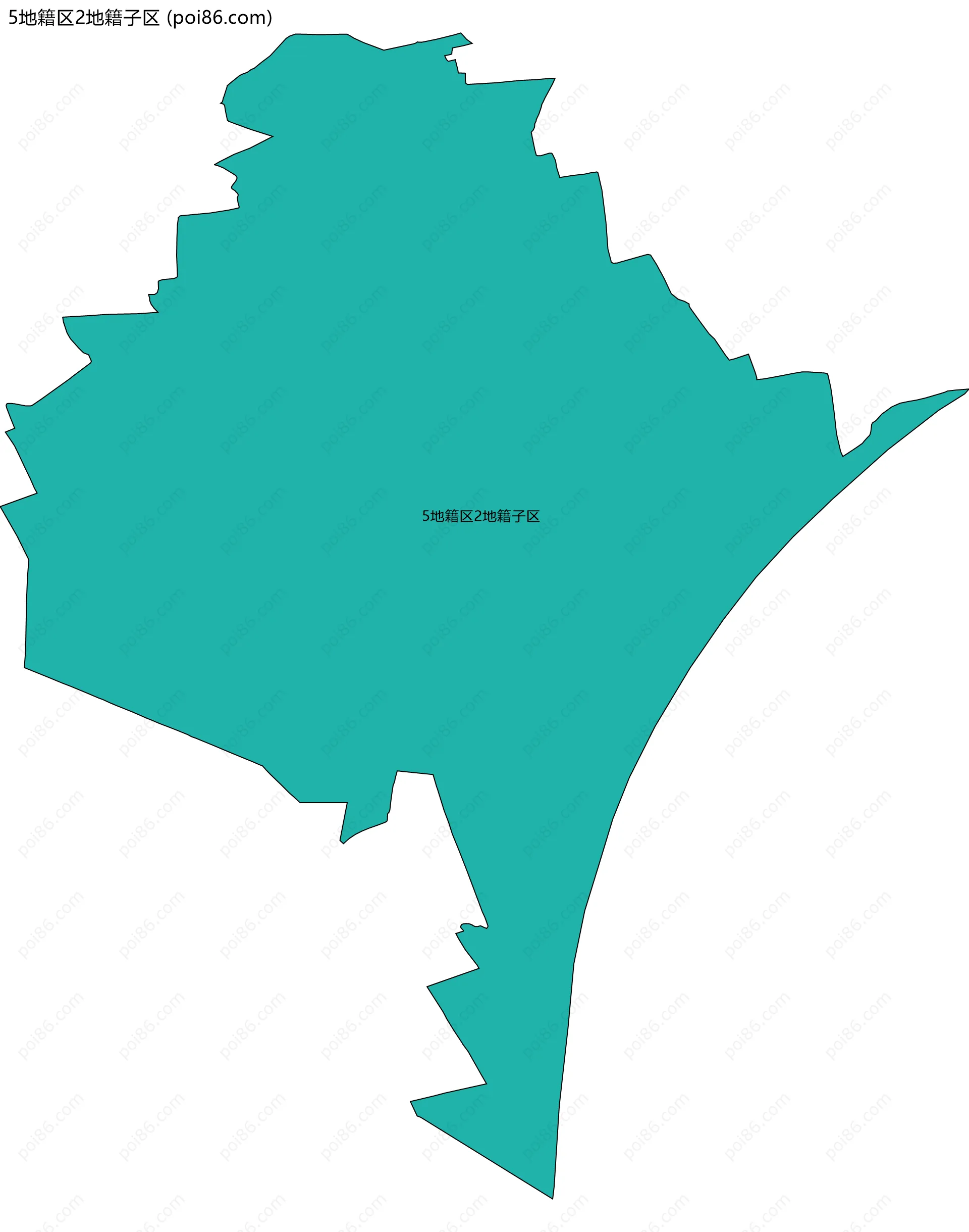 5地籍区2地籍子区边界地图