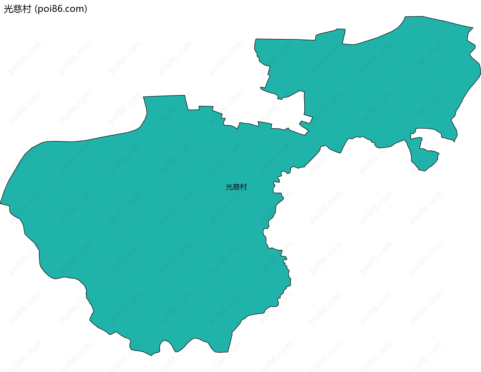 光慈村边界地图