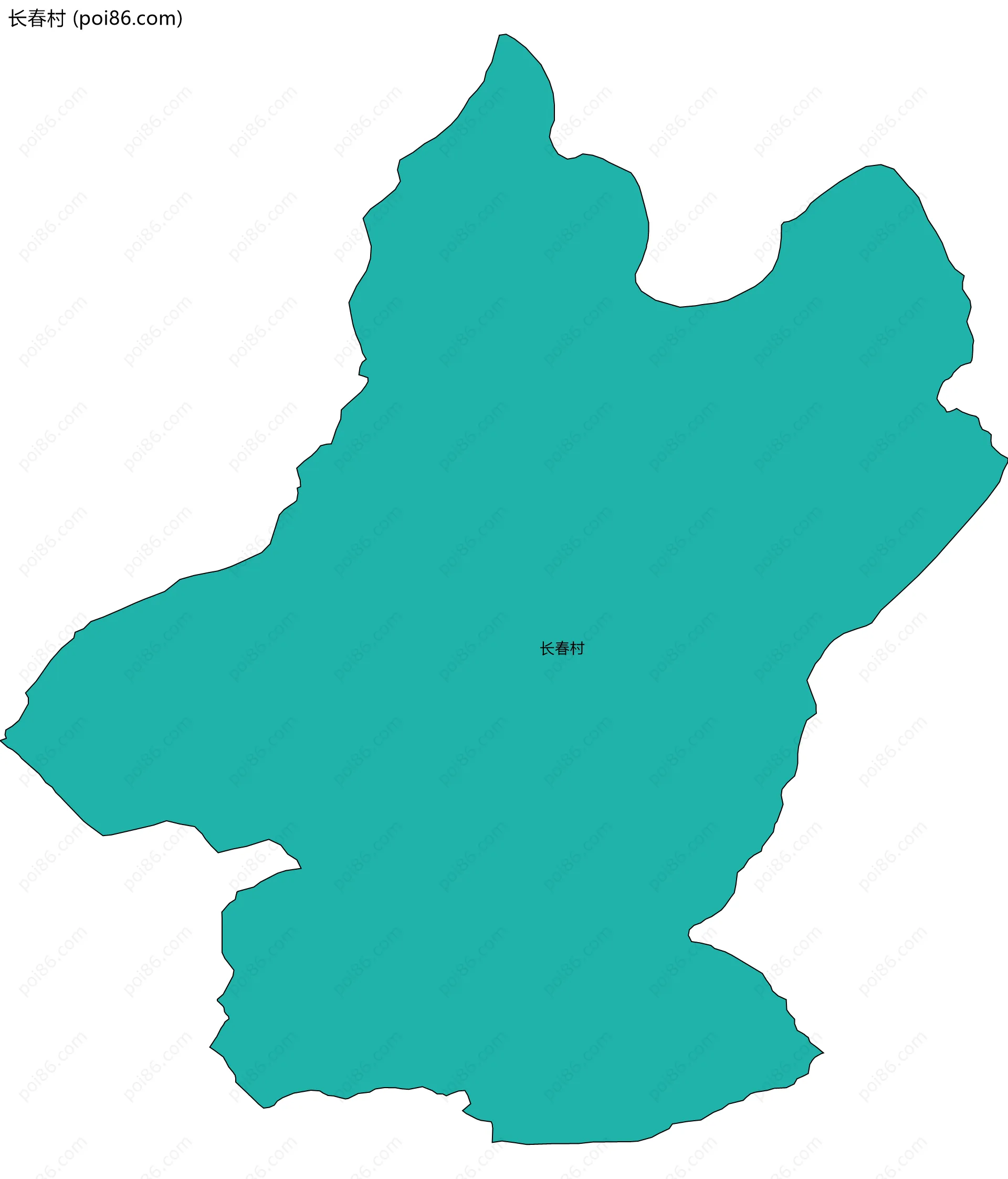长春村边界地图