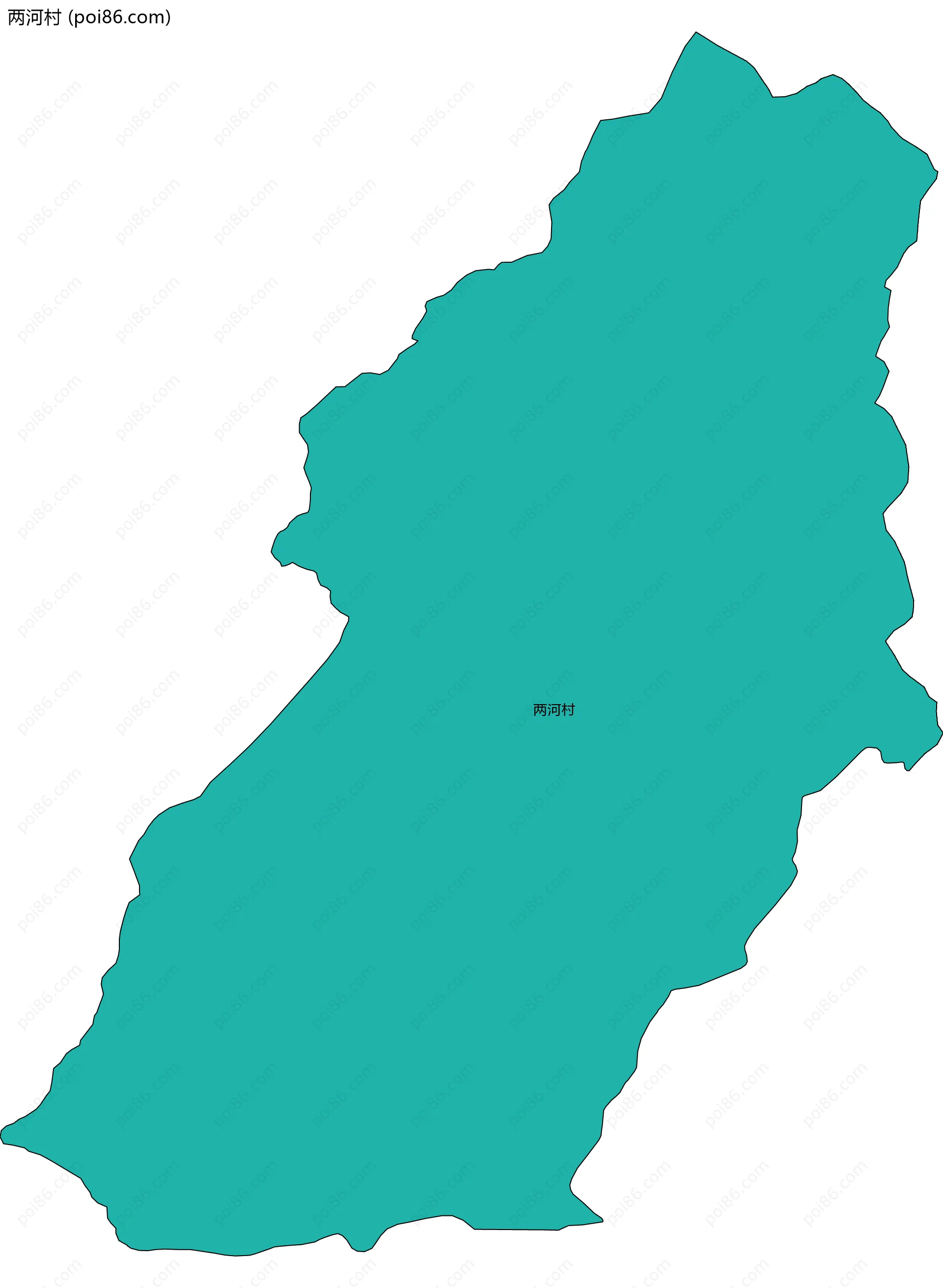 两河村边界地图
