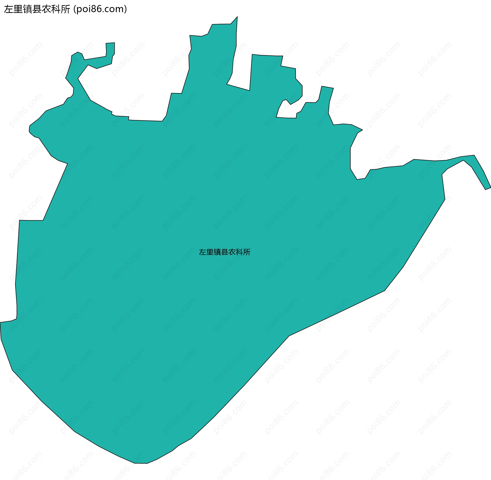 左里镇县农科所边界地图