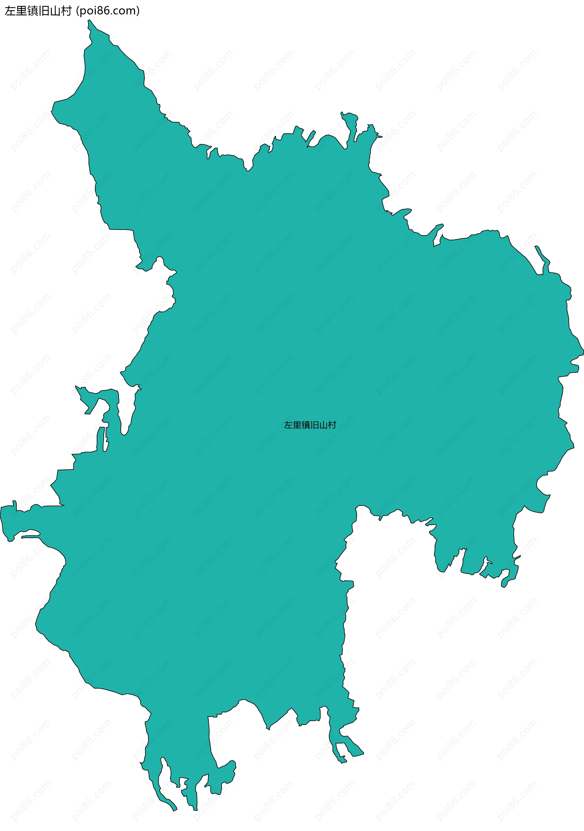 左里镇旧山村边界地图