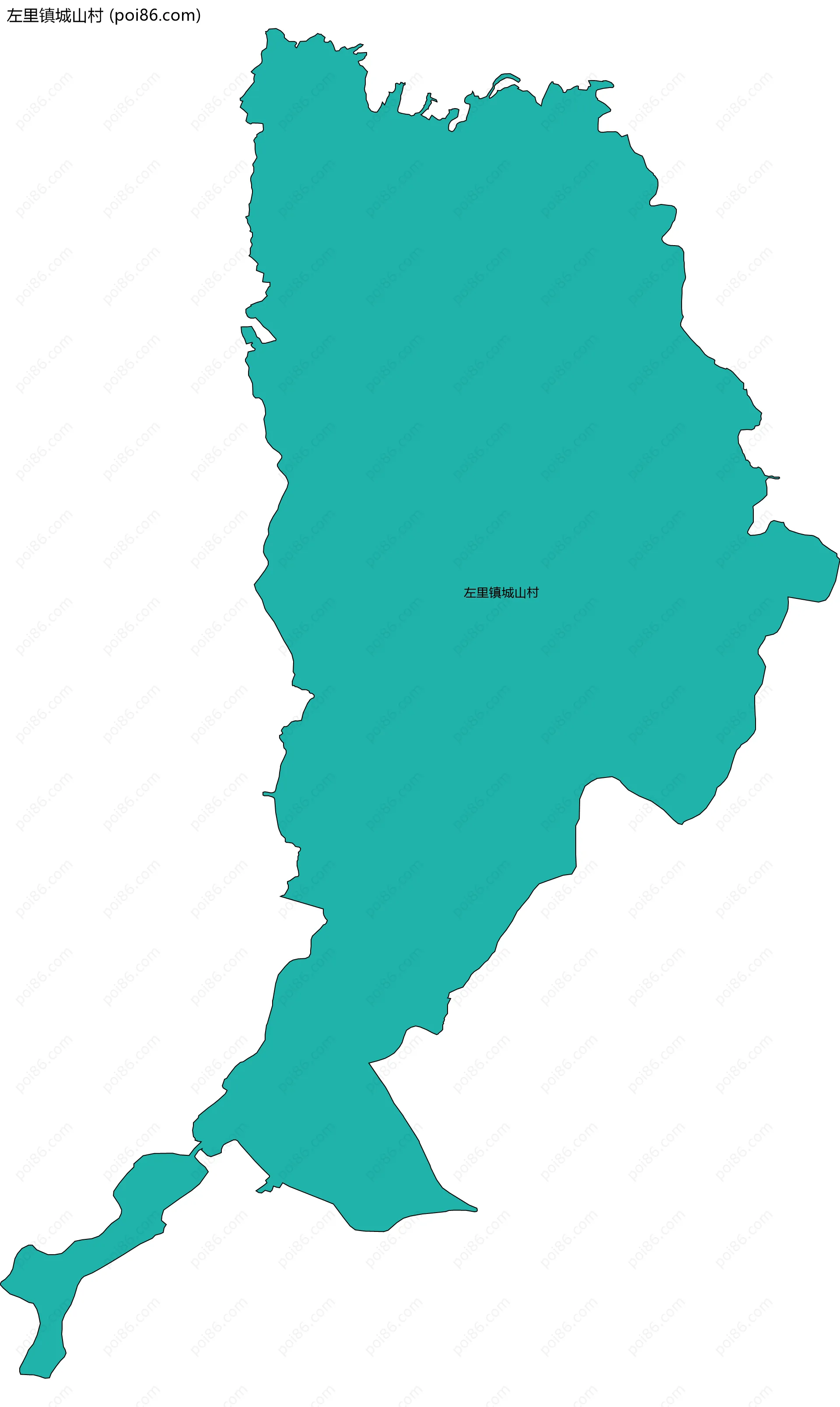 左里镇城山村边界地图