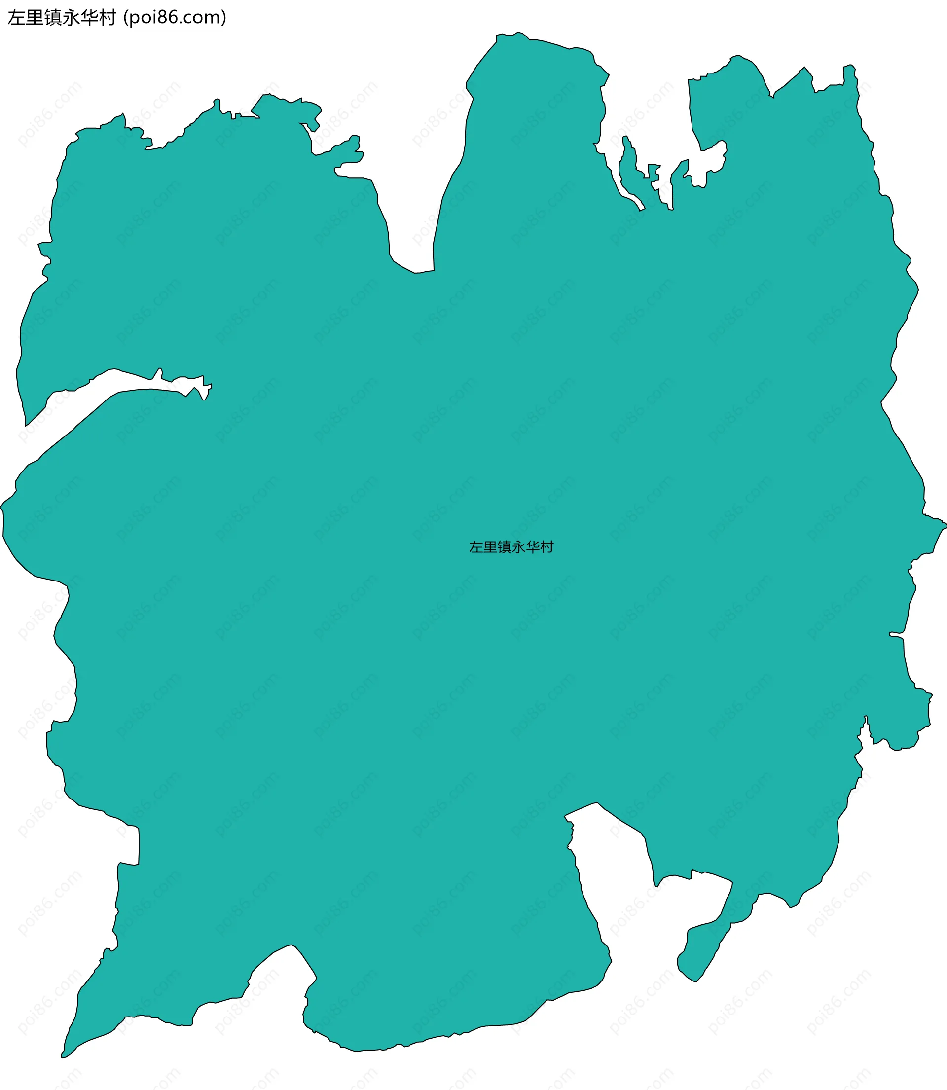 左里镇永华村边界地图