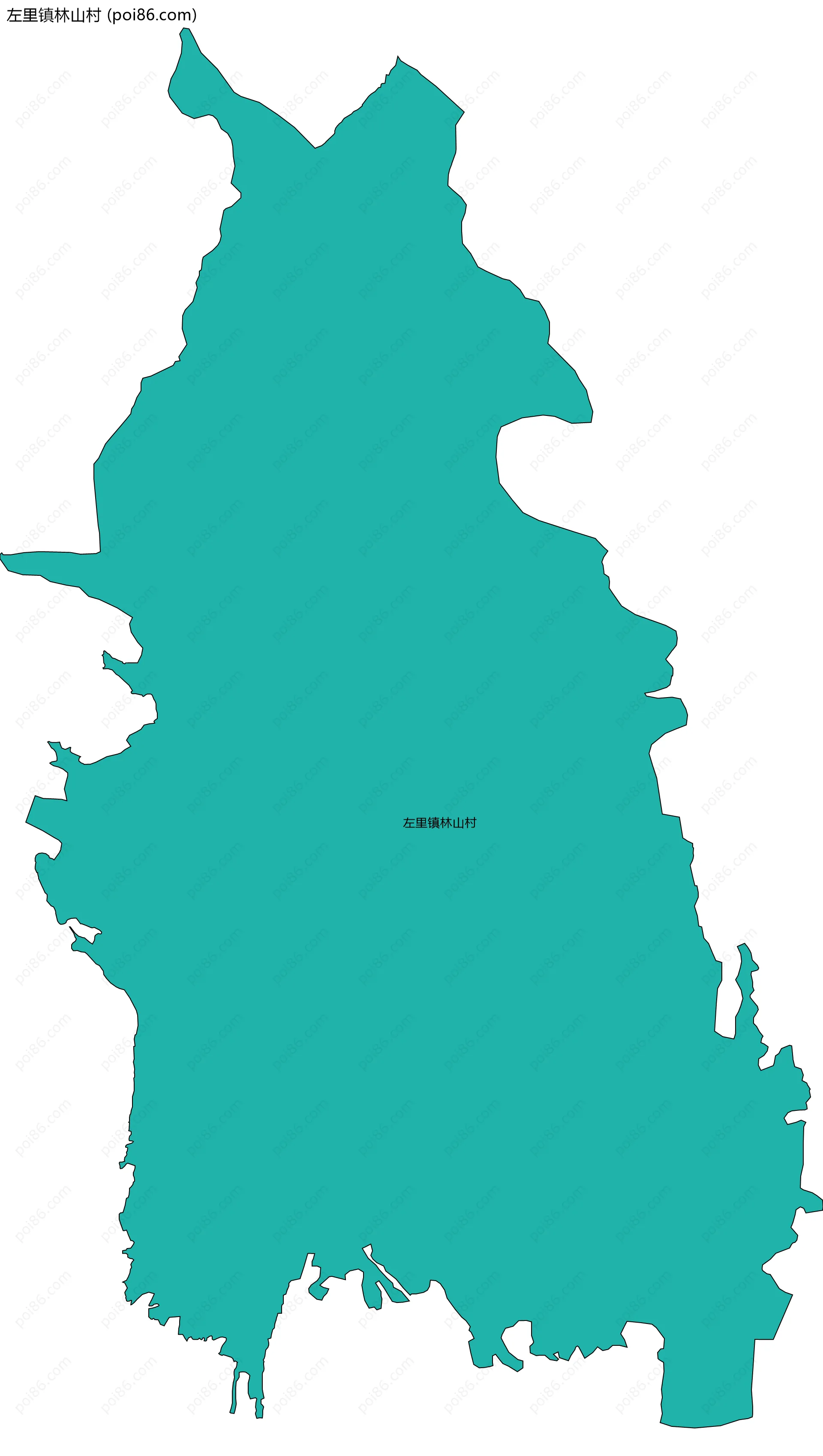 左里镇林山村边界地图