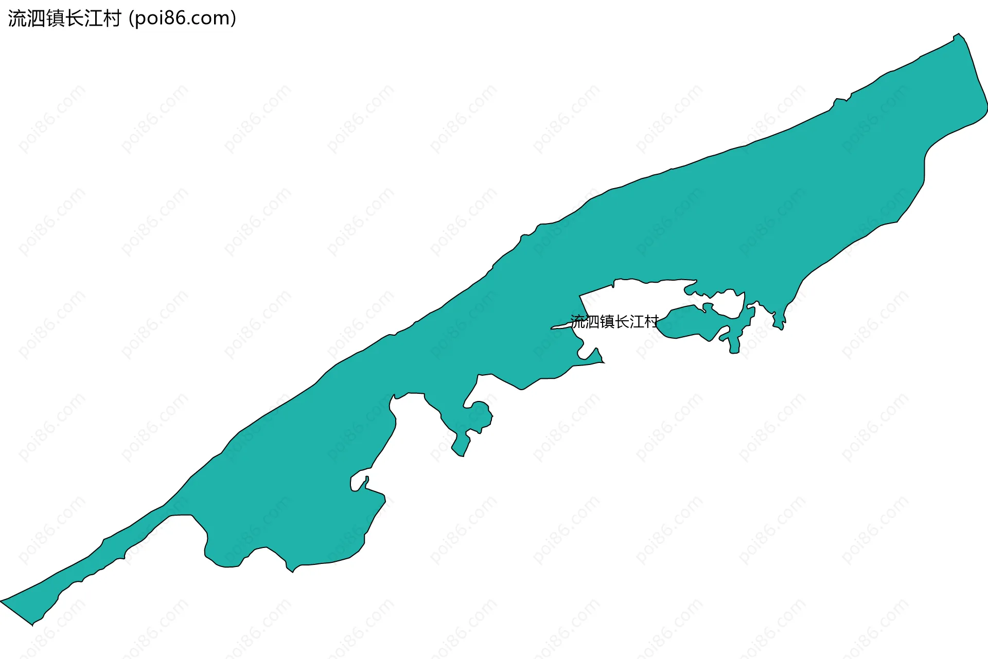 流泗镇长江村边界地图