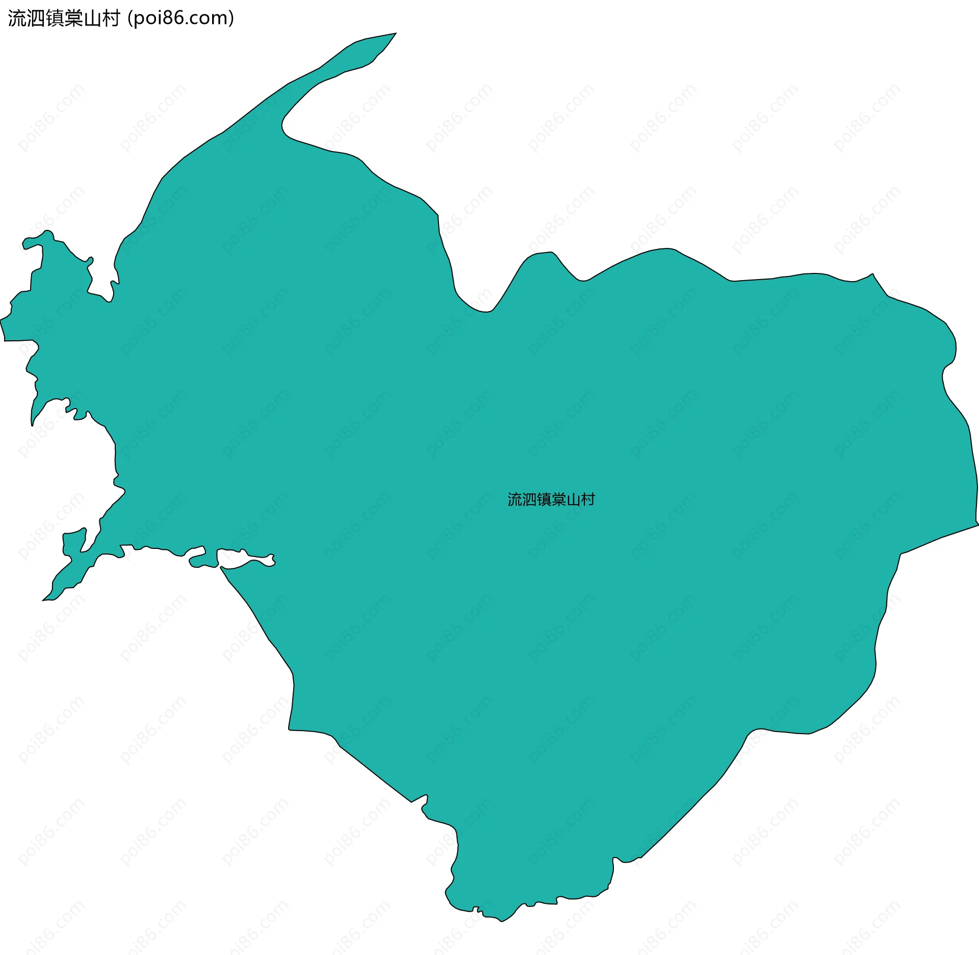 流泗镇棠山村边界地图