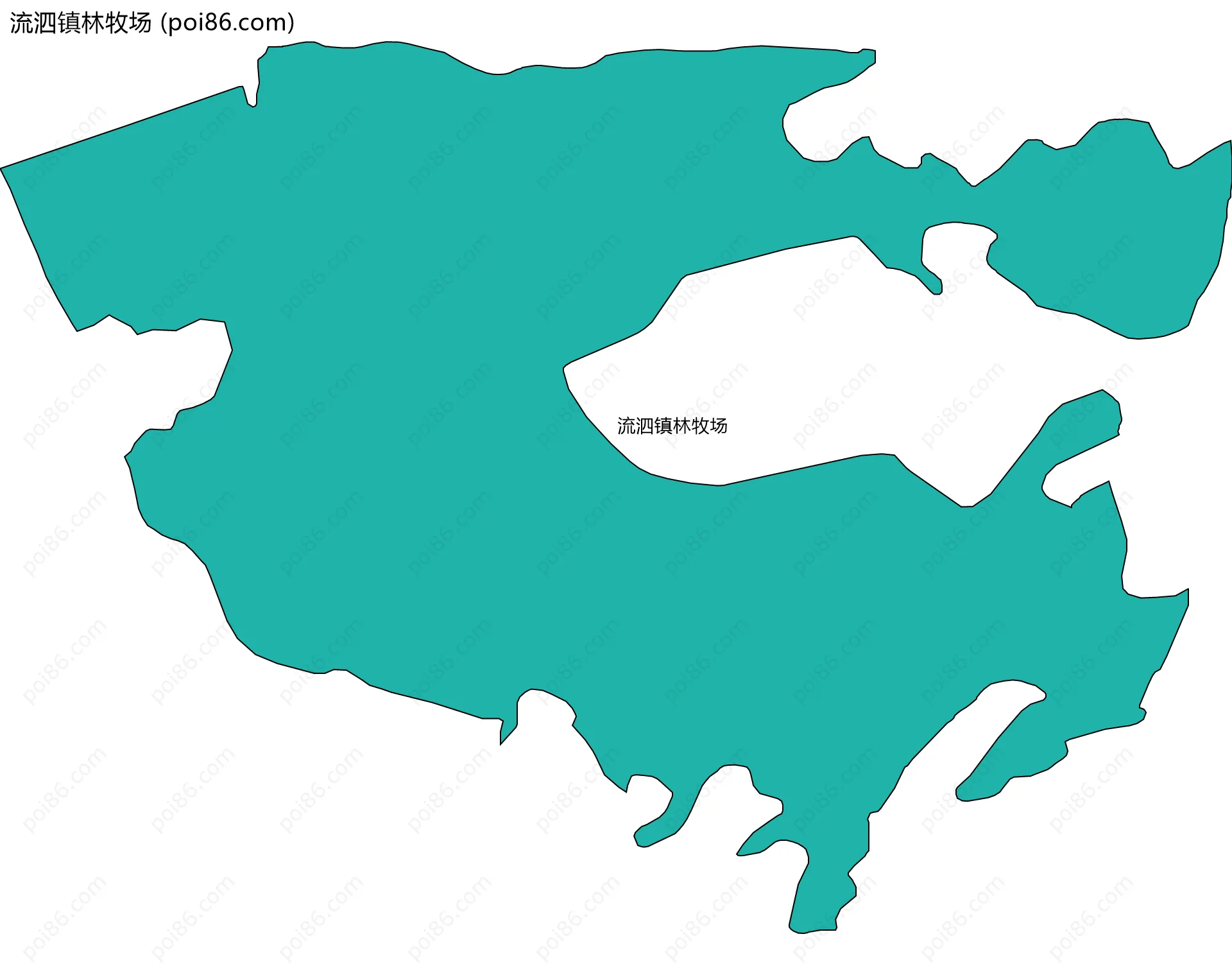 流泗镇林牧场边界地图