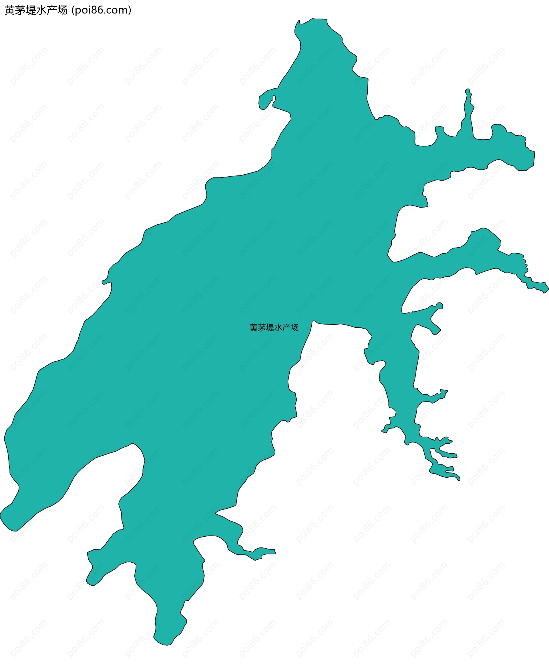 黄茅堤水产场边界地图