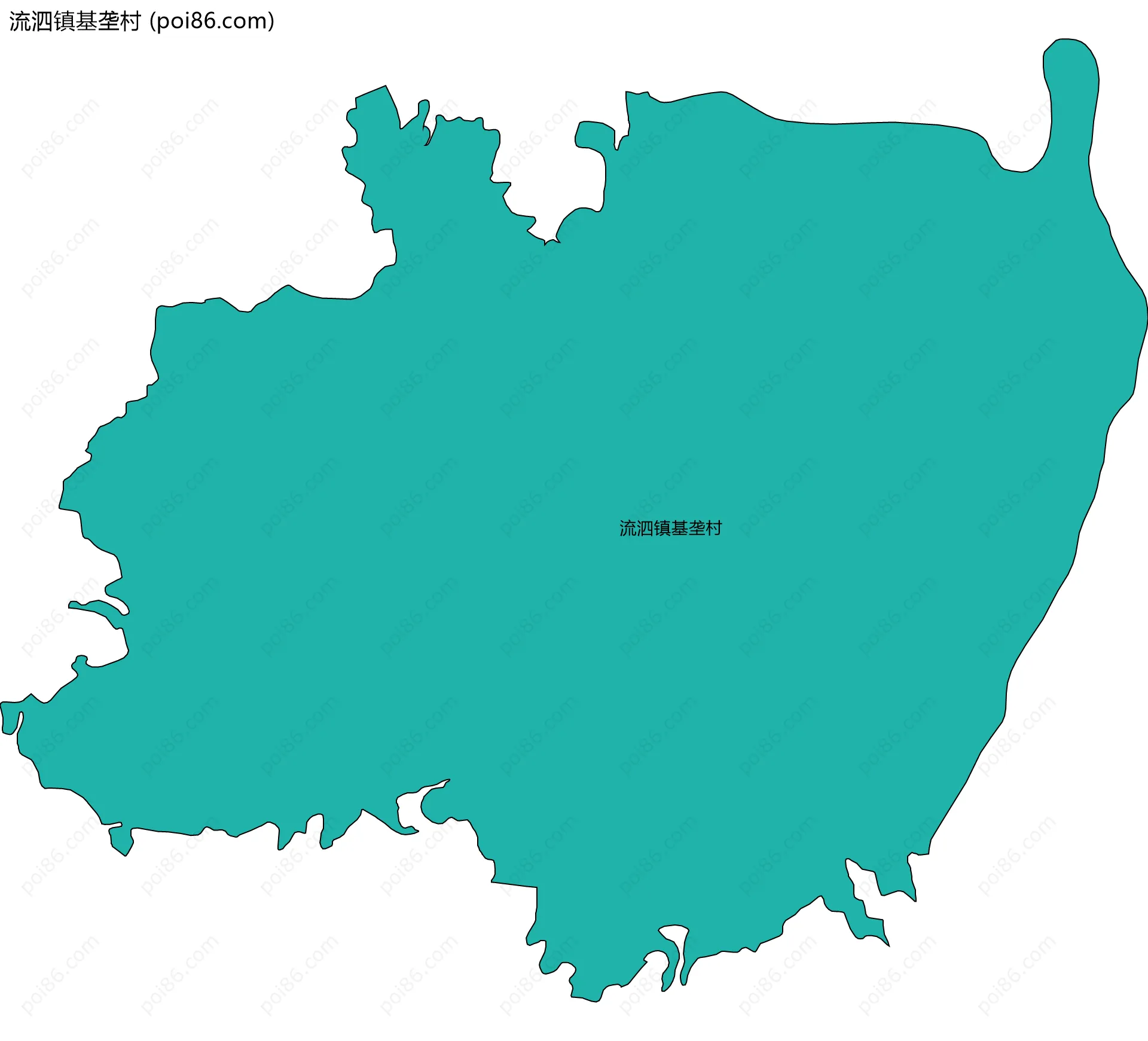 流泗镇基垄村边界地图