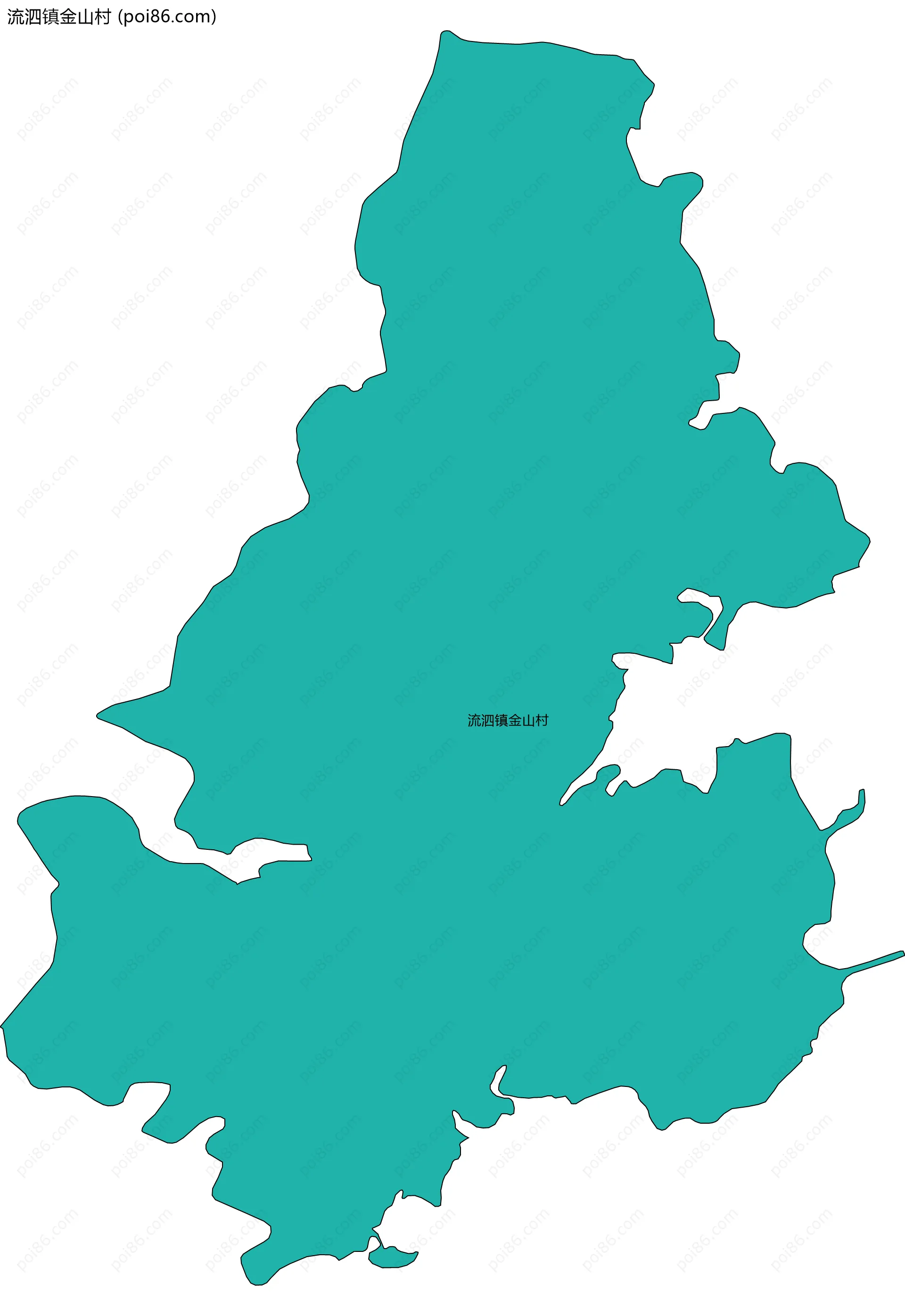 流泗镇金山村边界地图