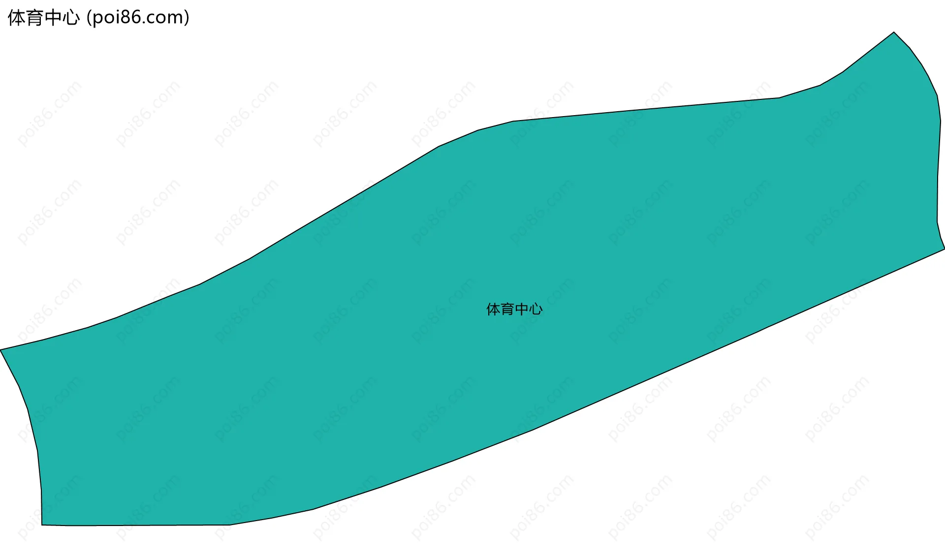 体育中心边界地图