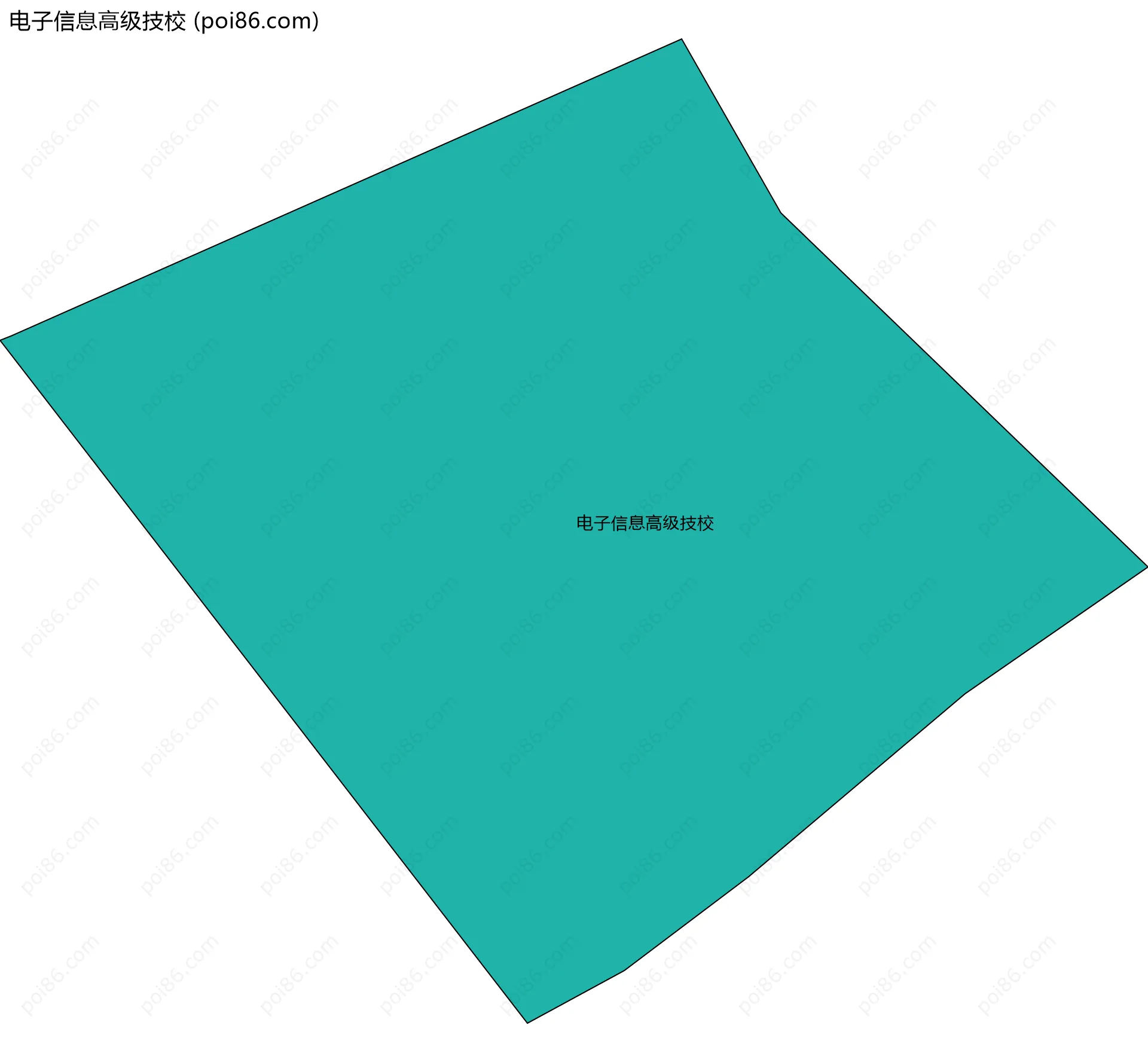 电子信息高级技校边界地图