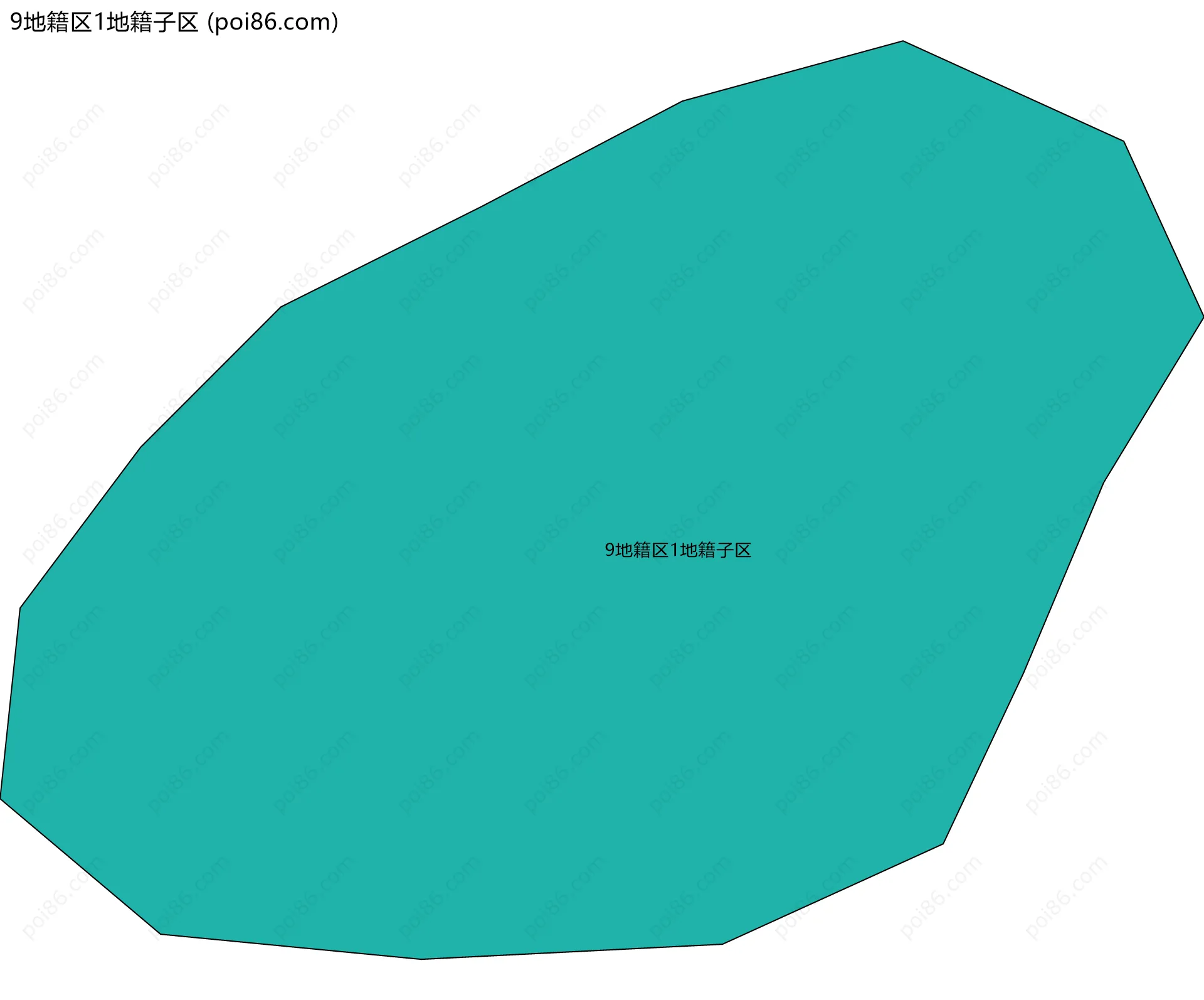 9地籍区1地籍子区边界地图