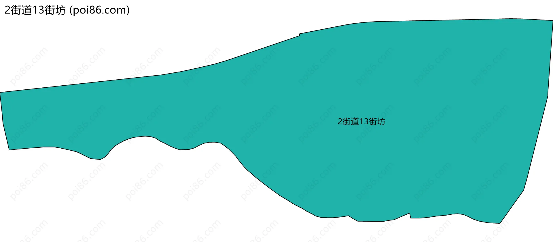 2街道13街坊边界地图