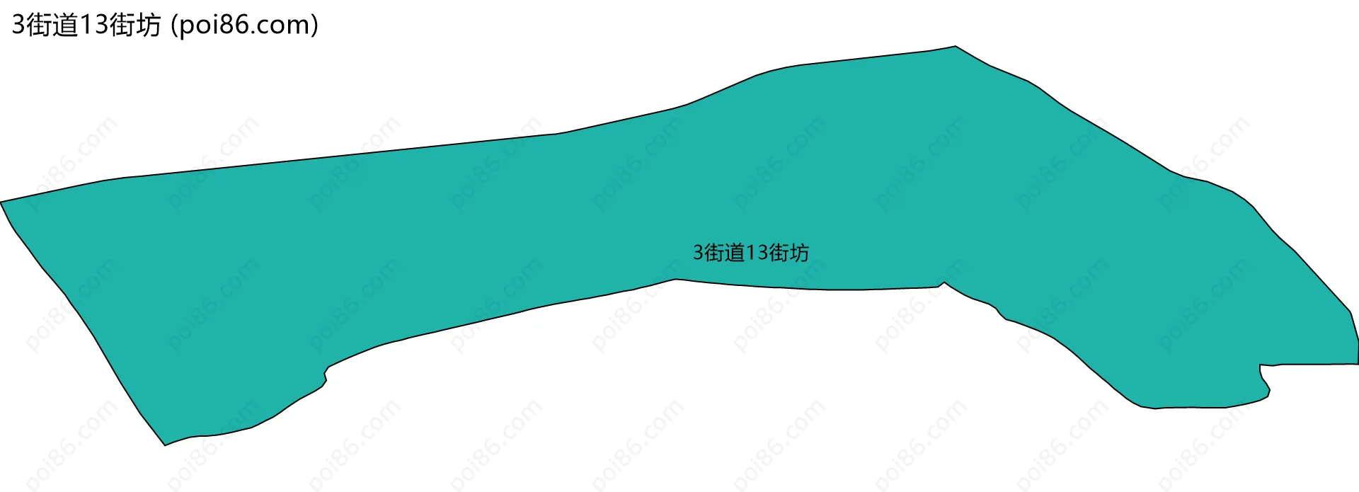 3街道13街坊边界地图