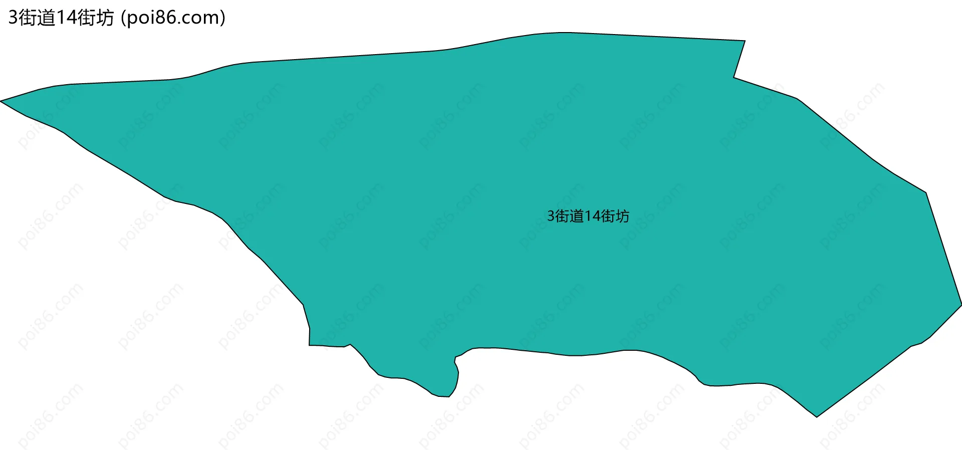 3街道14街坊边界地图