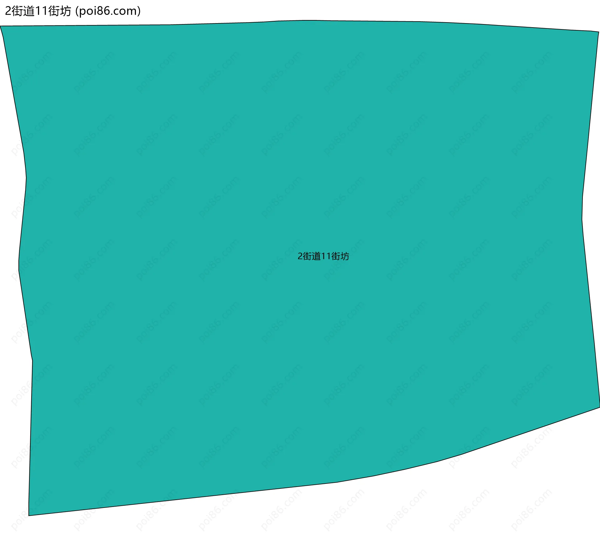 2街道11街坊边界地图