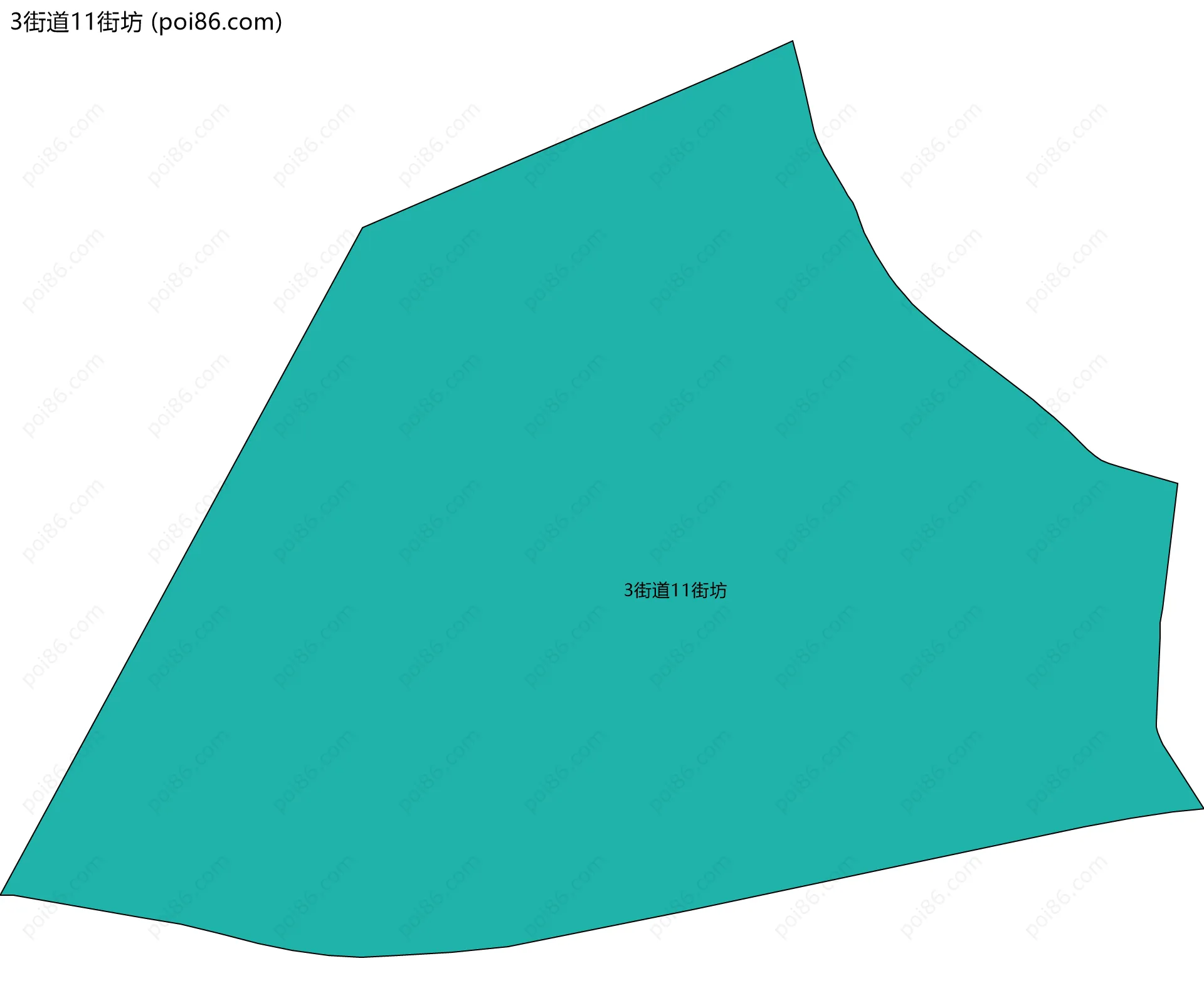 3街道11街坊边界地图
