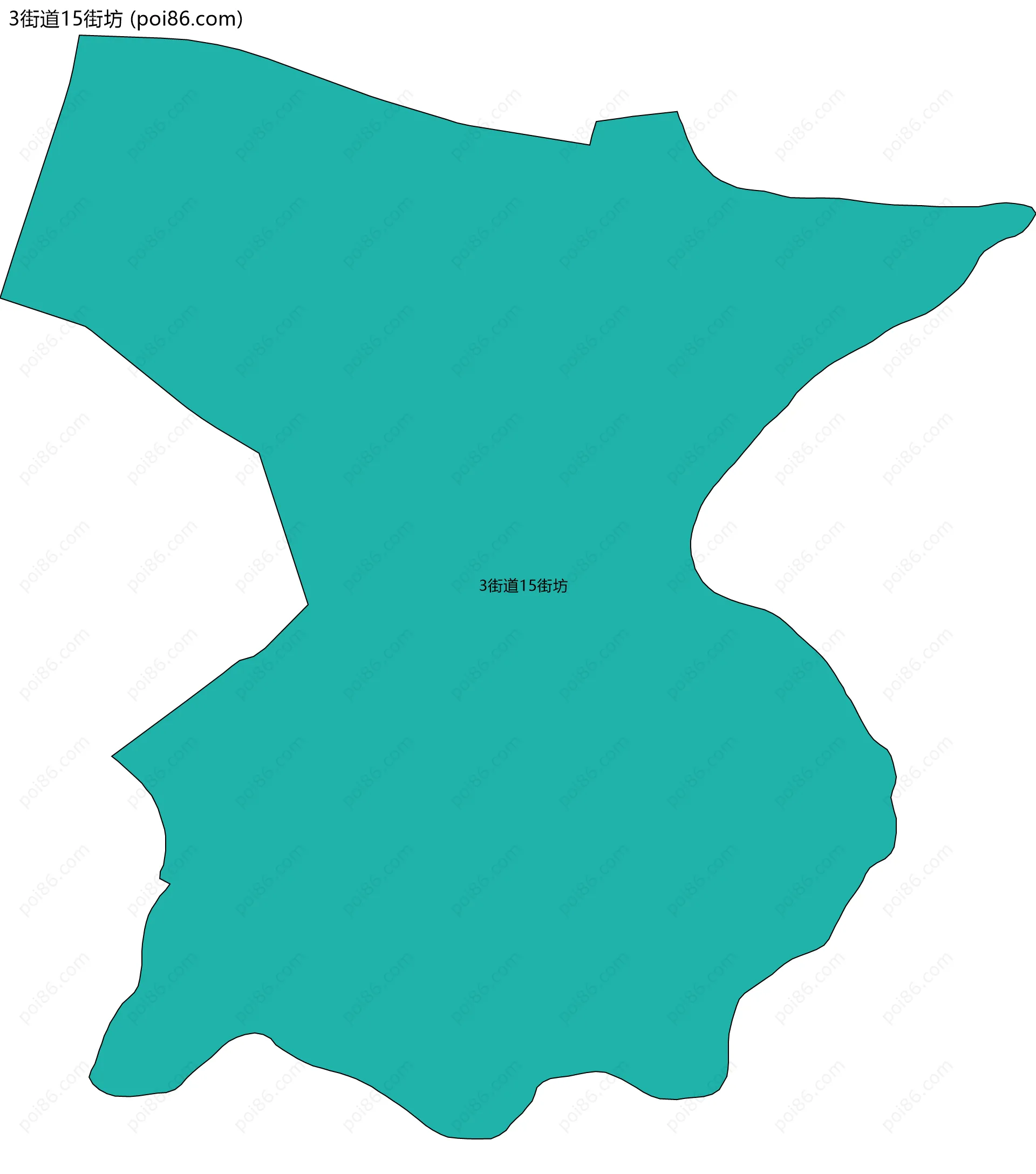 3街道15街坊边界地图