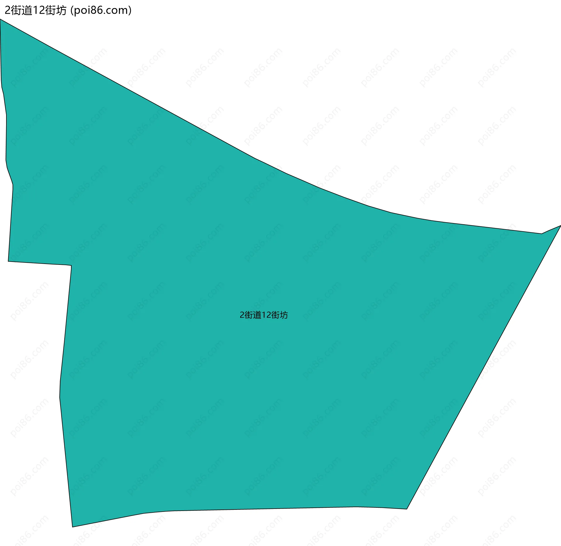 2街道12街坊边界地图
