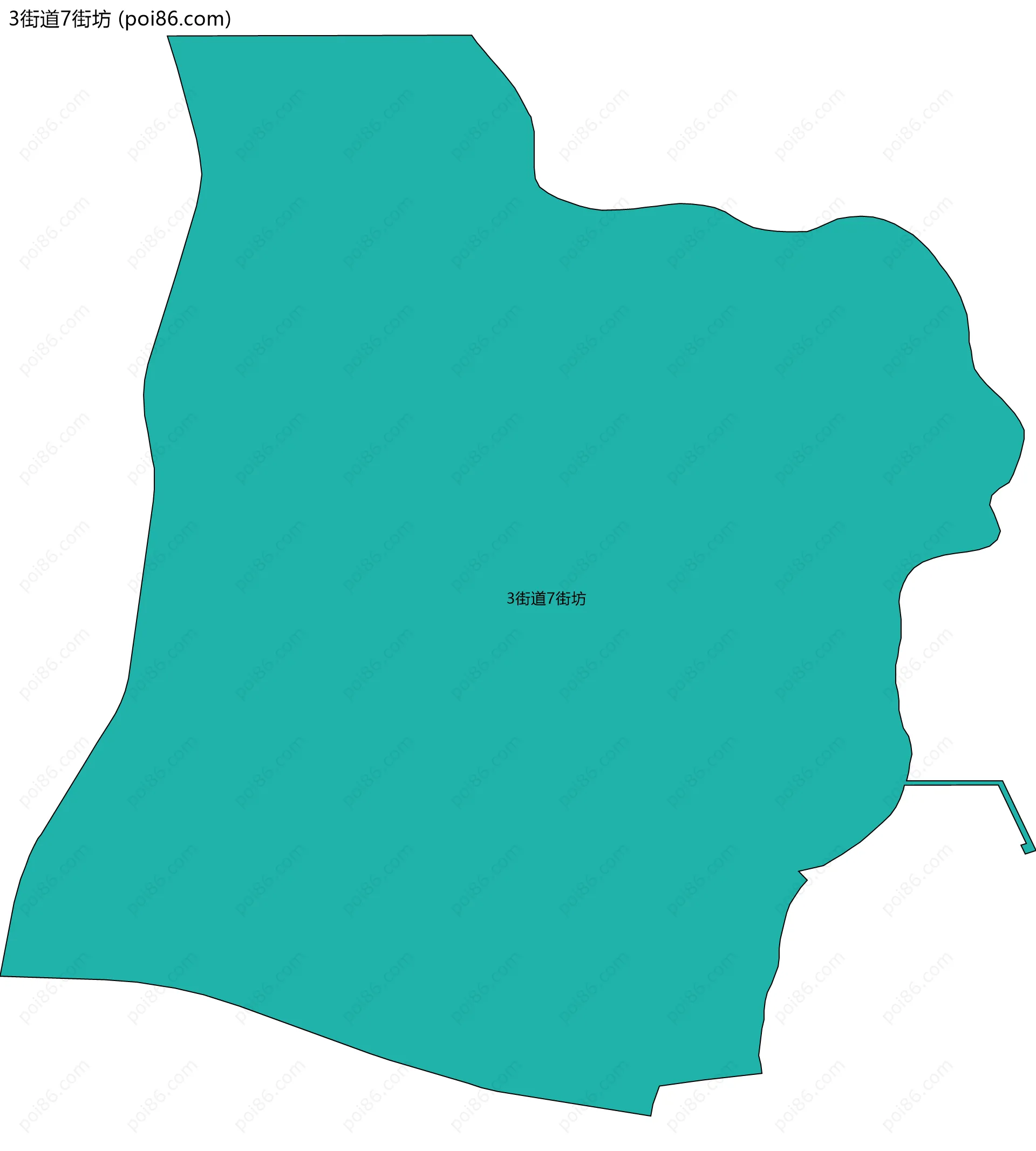 3街道7街坊边界地图