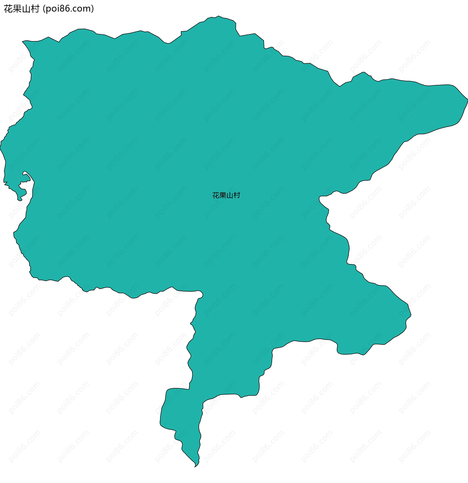 花果山村边界地图