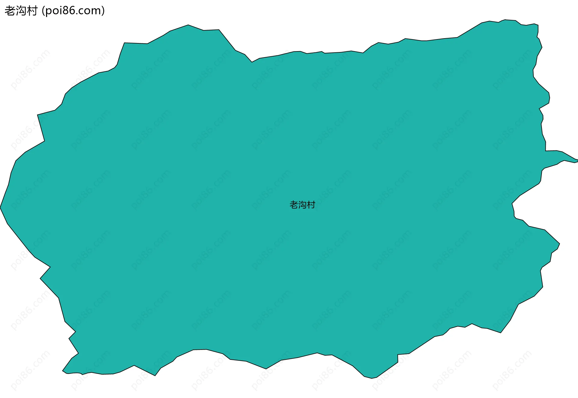 老沟村边界地图