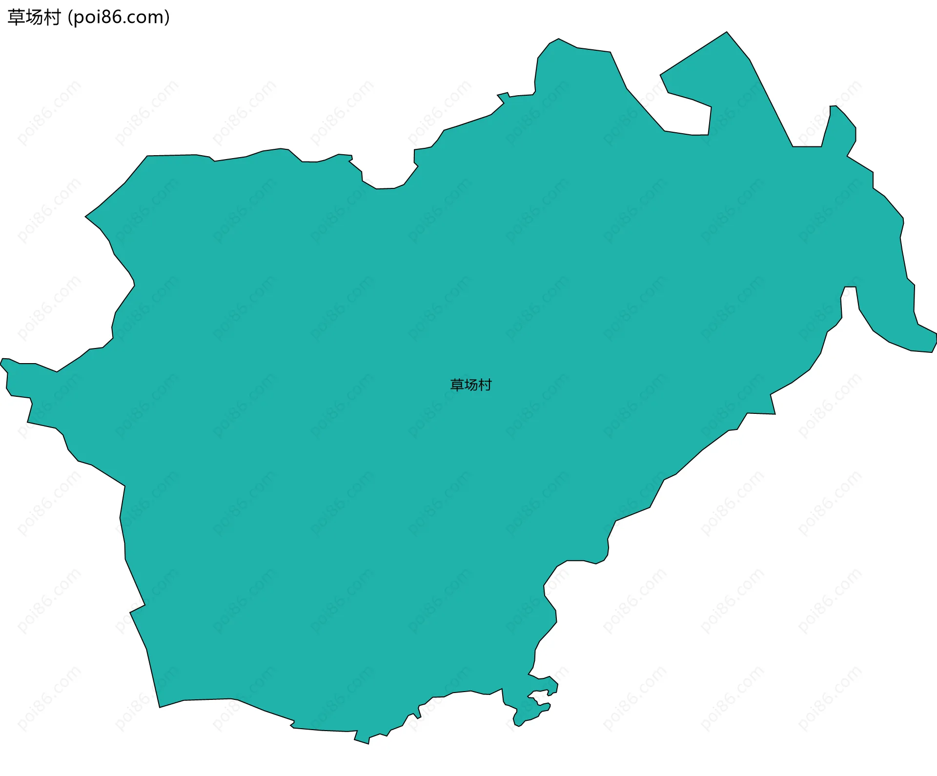 草场村边界地图