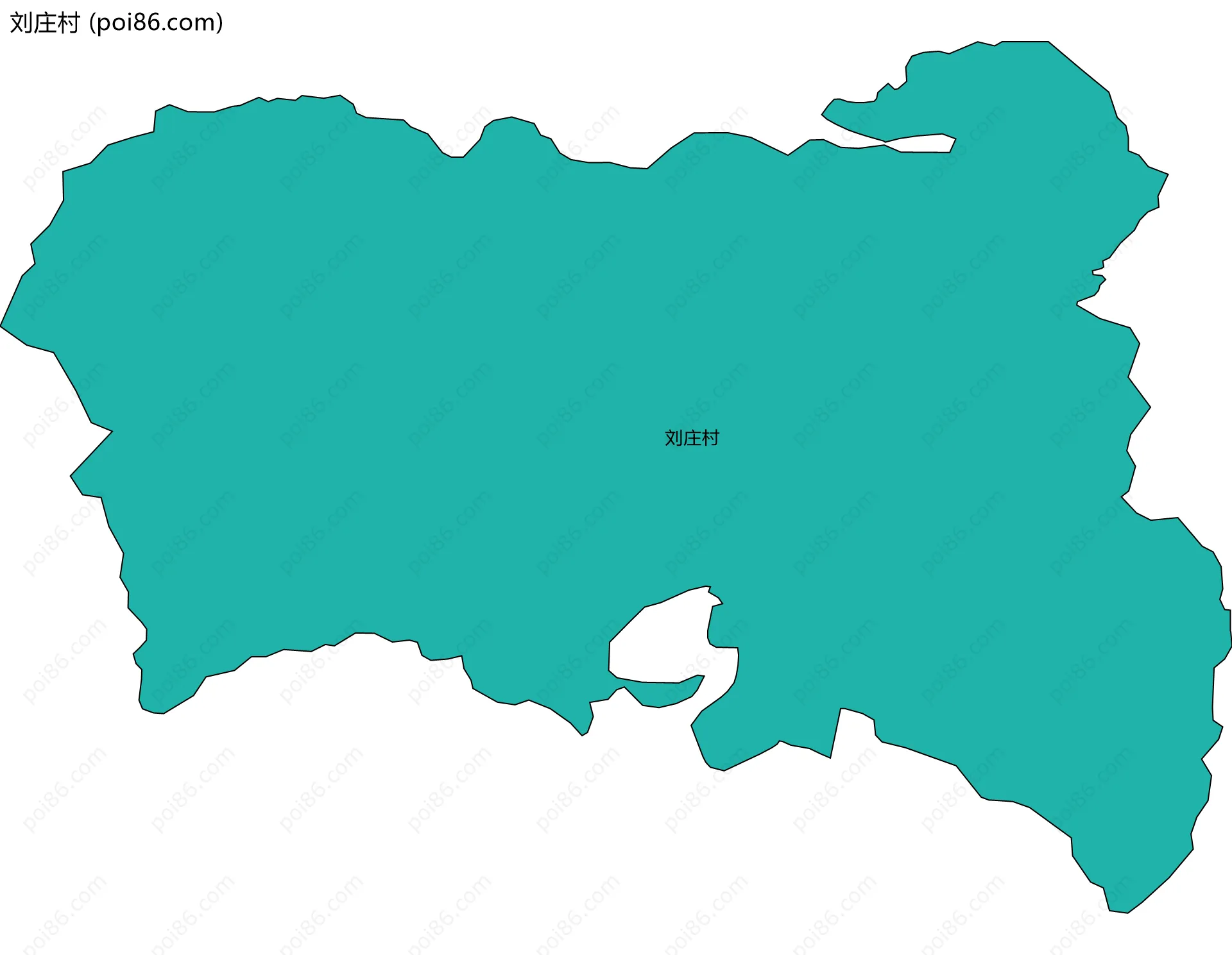 刘庄村边界地图