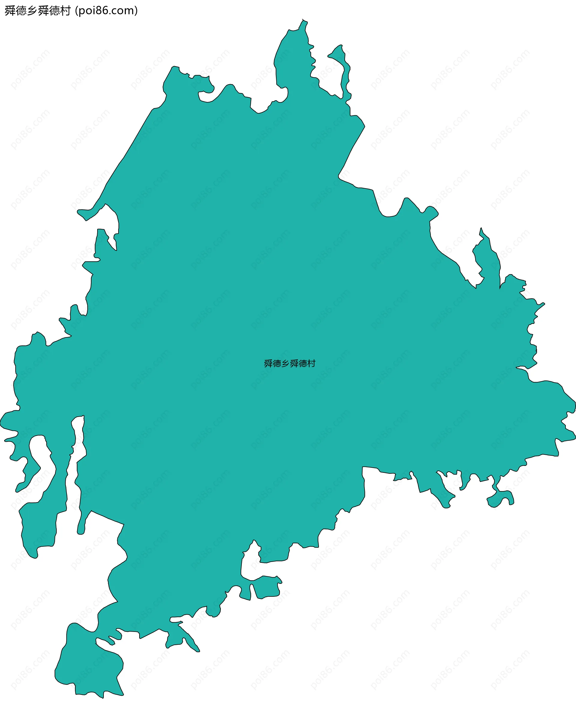 舜德乡舜德村边界地图