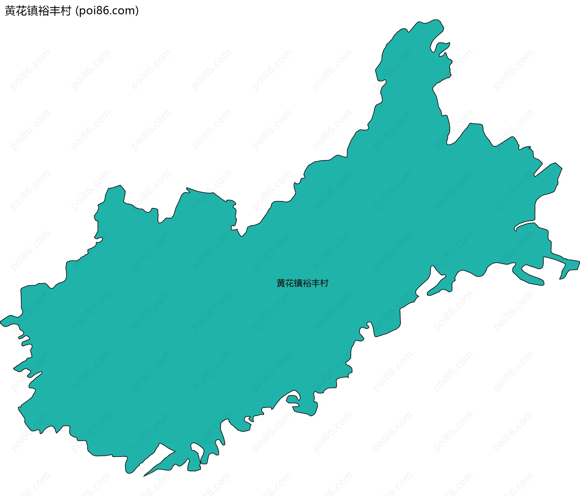 黄花镇裕丰村边界地图