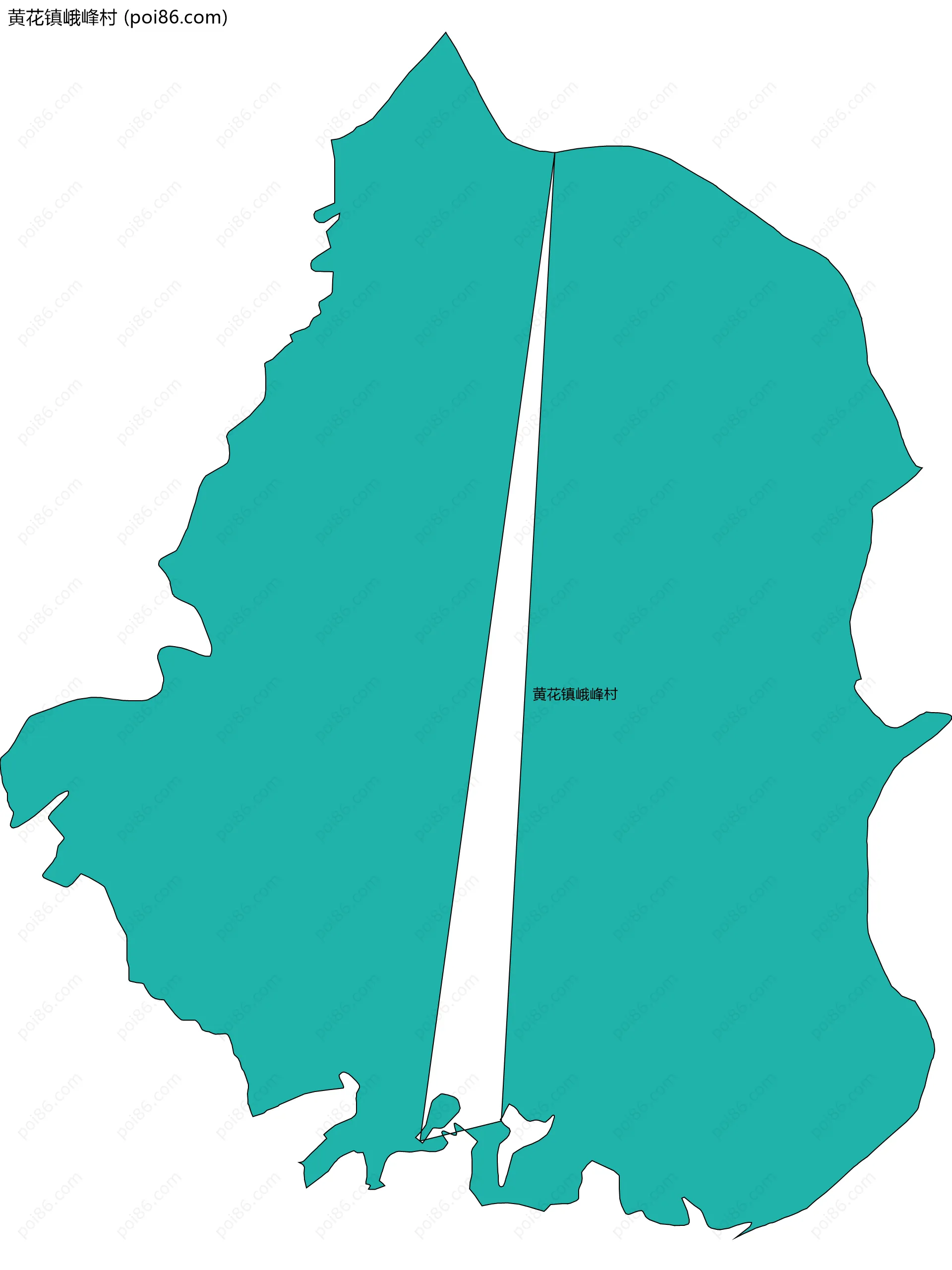 黄花镇峨峰村边界地图