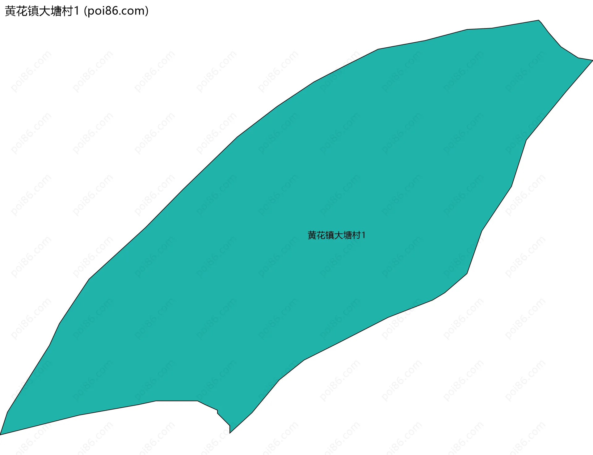 黄花镇大塘村1边界地图