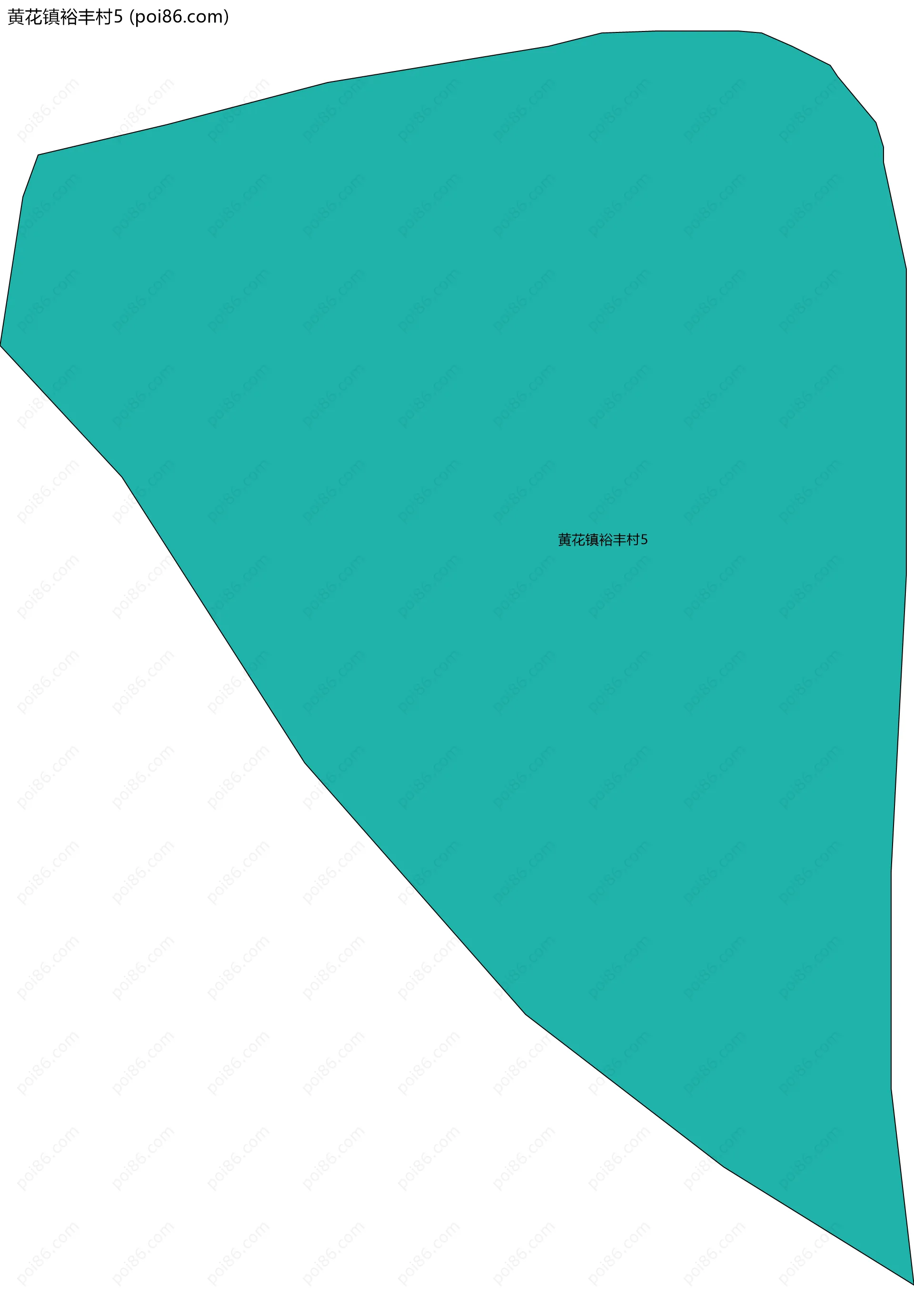 黄花镇裕丰村5边界地图