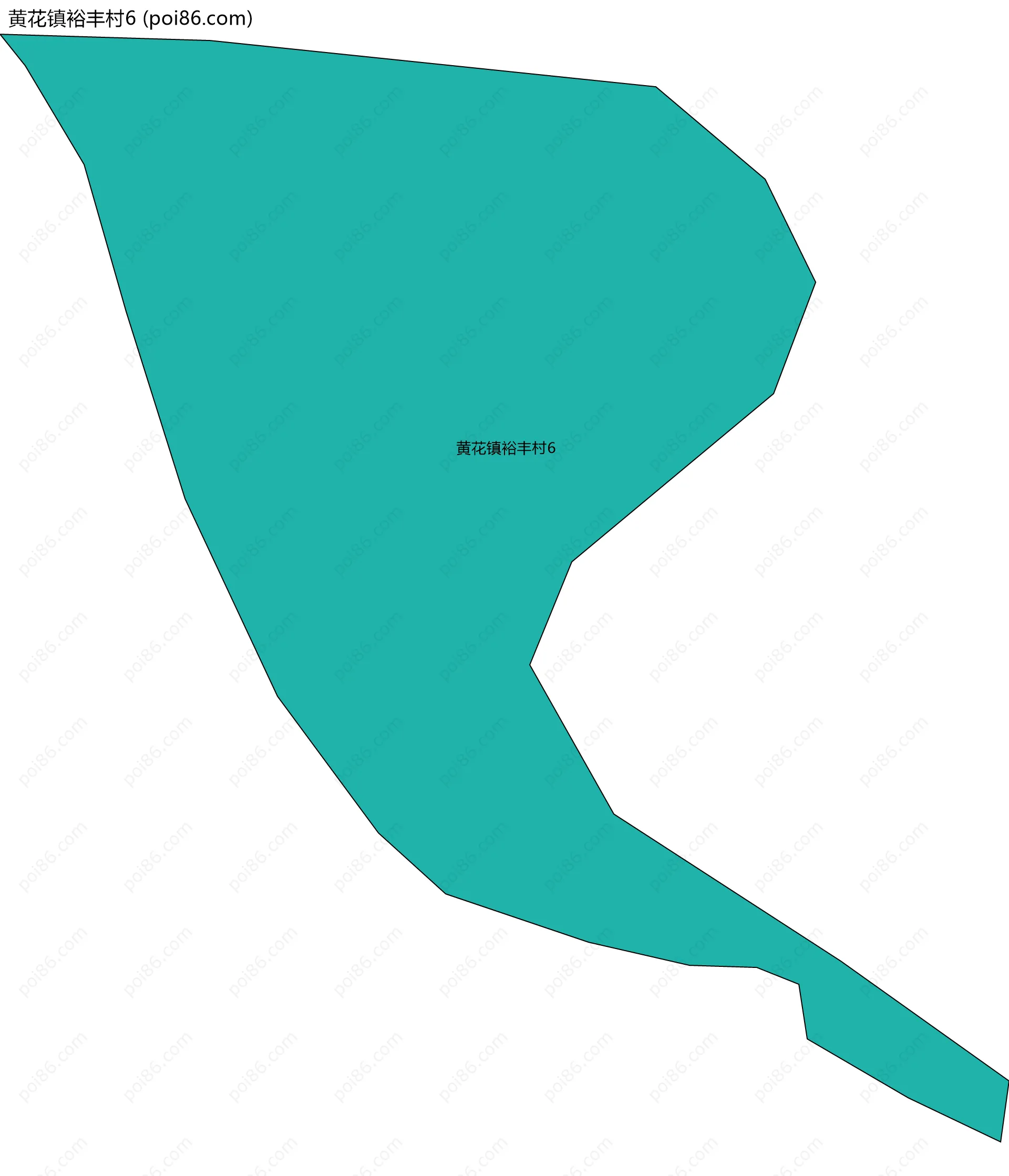 黄花镇裕丰村6边界地图