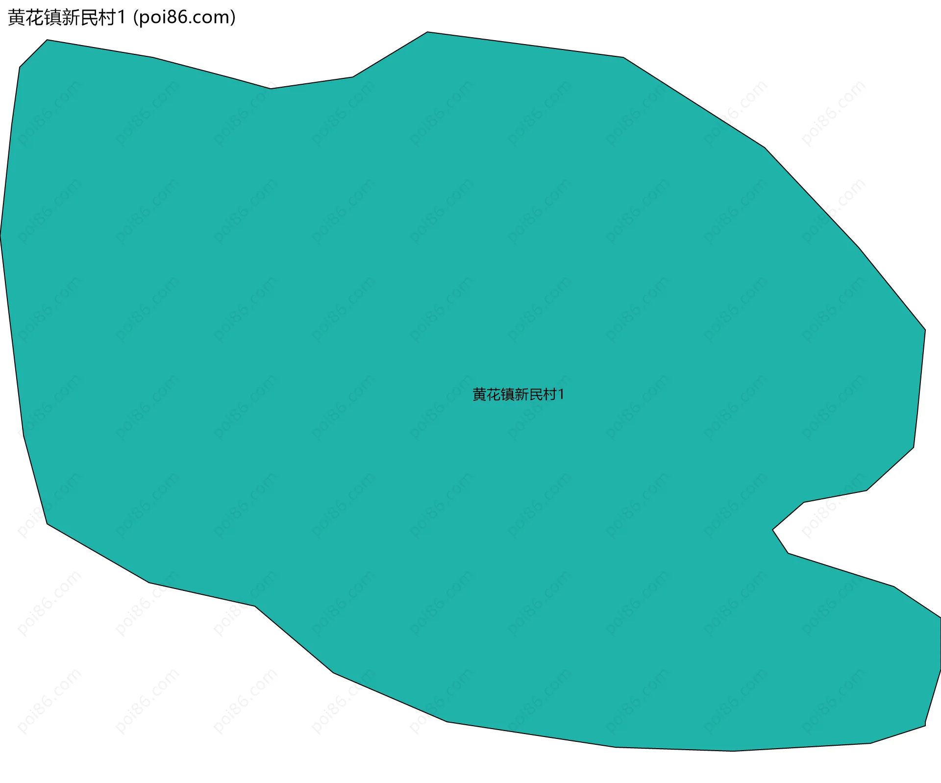 黄花镇新民村1边界地图