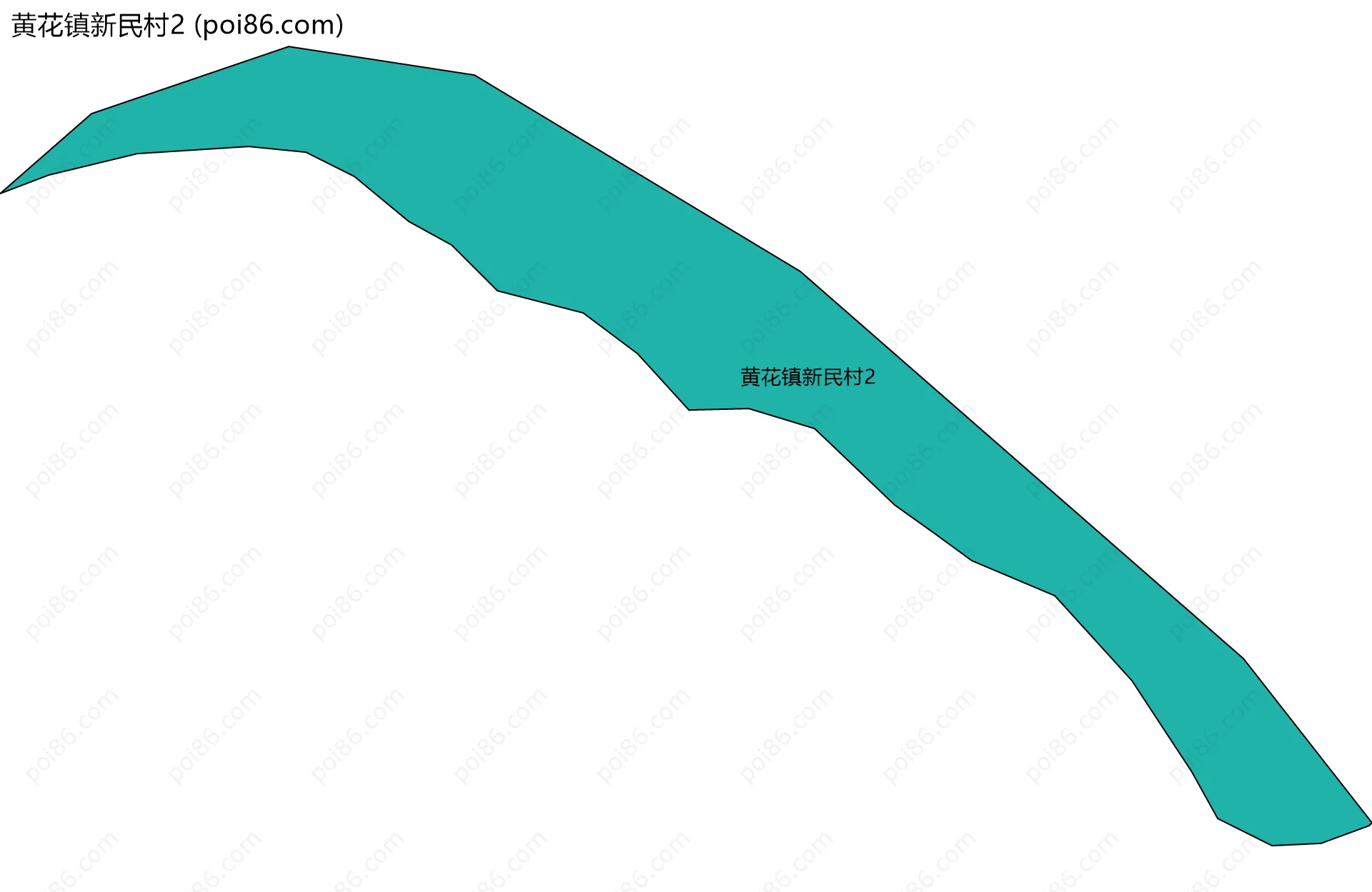 黄花镇新民村2边界地图