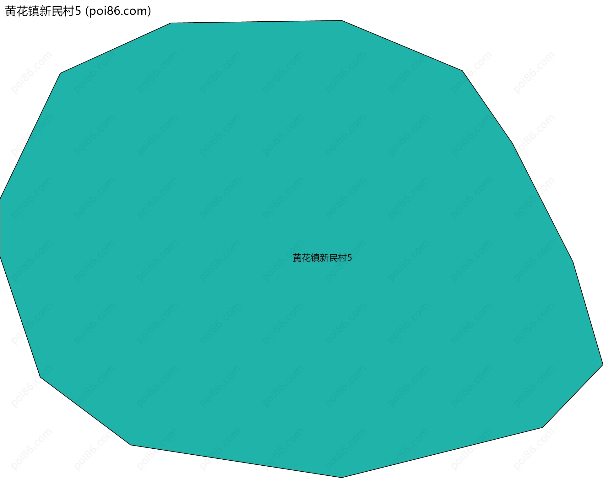 黄花镇新民村5边界地图