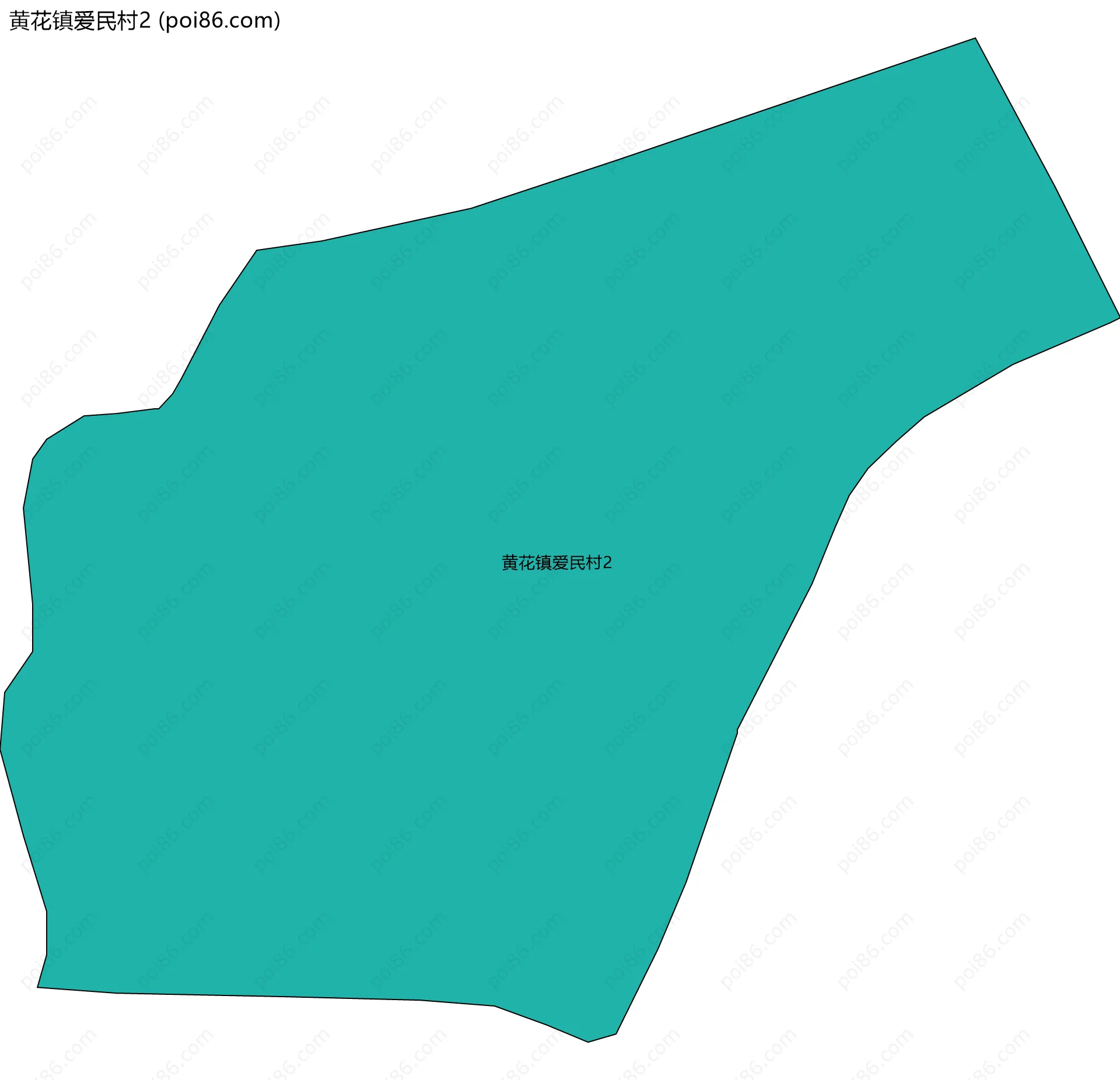 黄花镇爱民村2边界地图