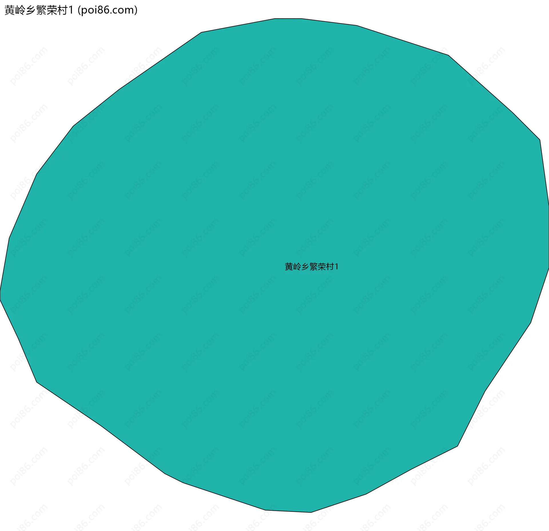 黄岭乡繁荣村1边界地图