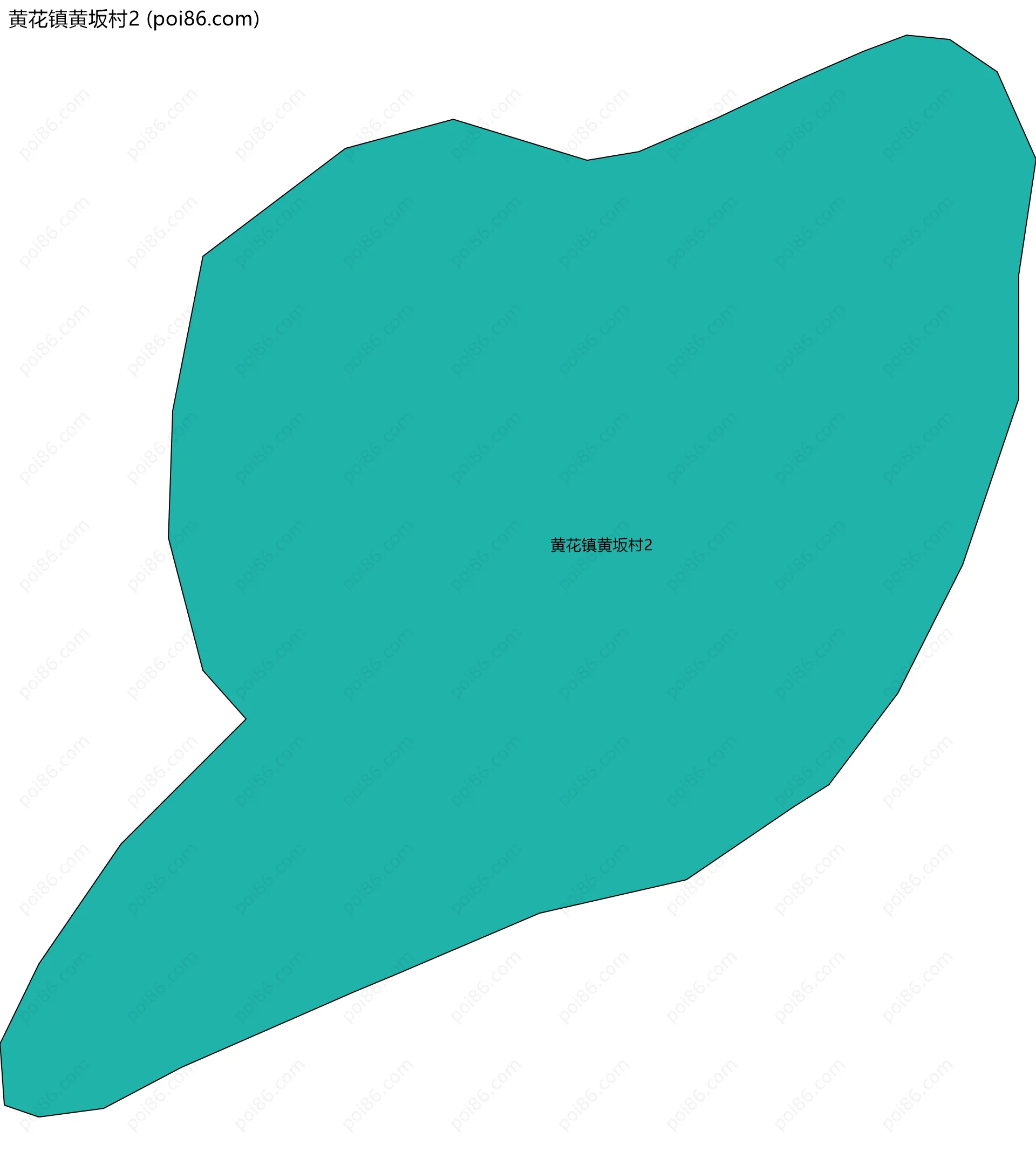 黄花镇黄坂村2边界地图