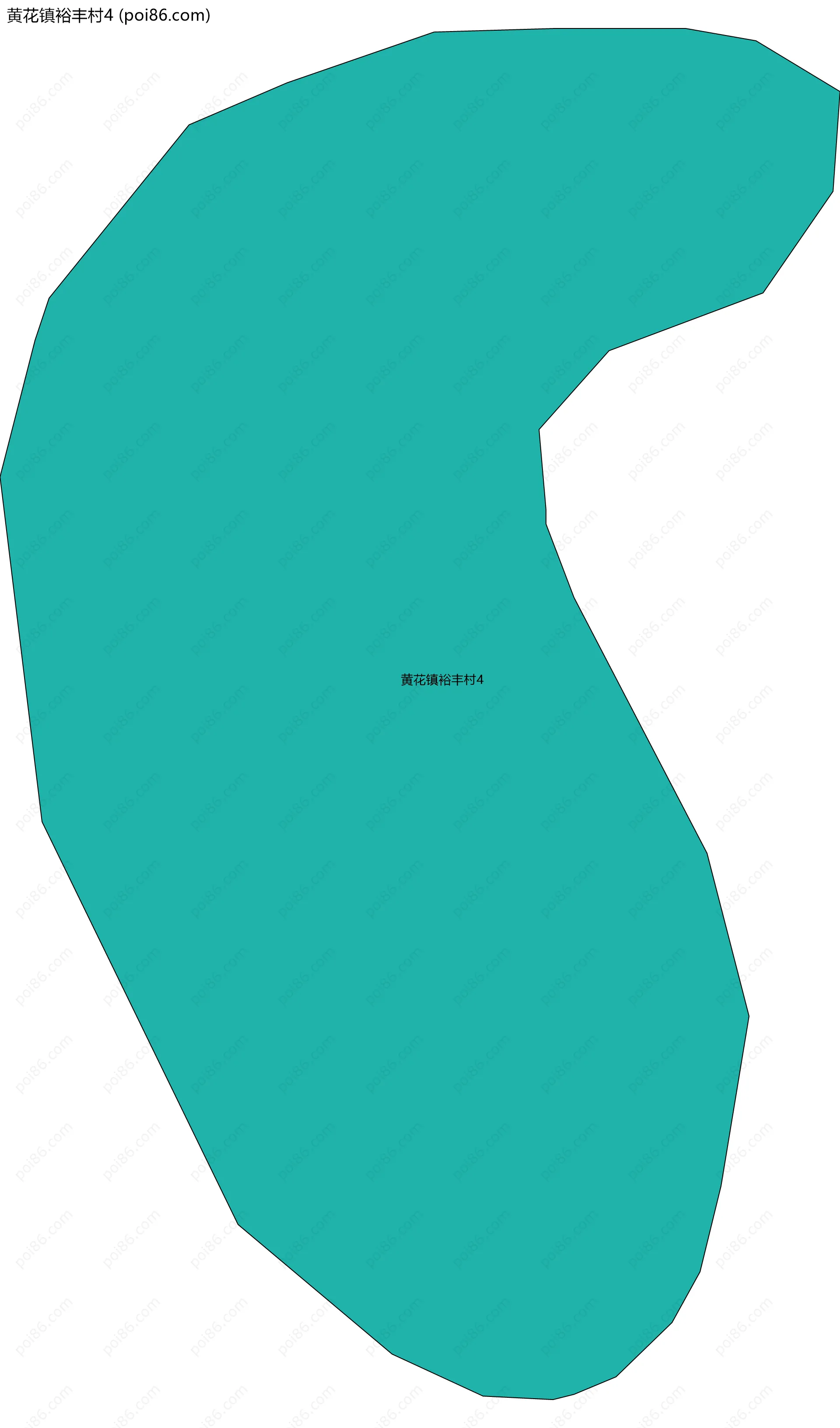 黄花镇裕丰村4边界地图