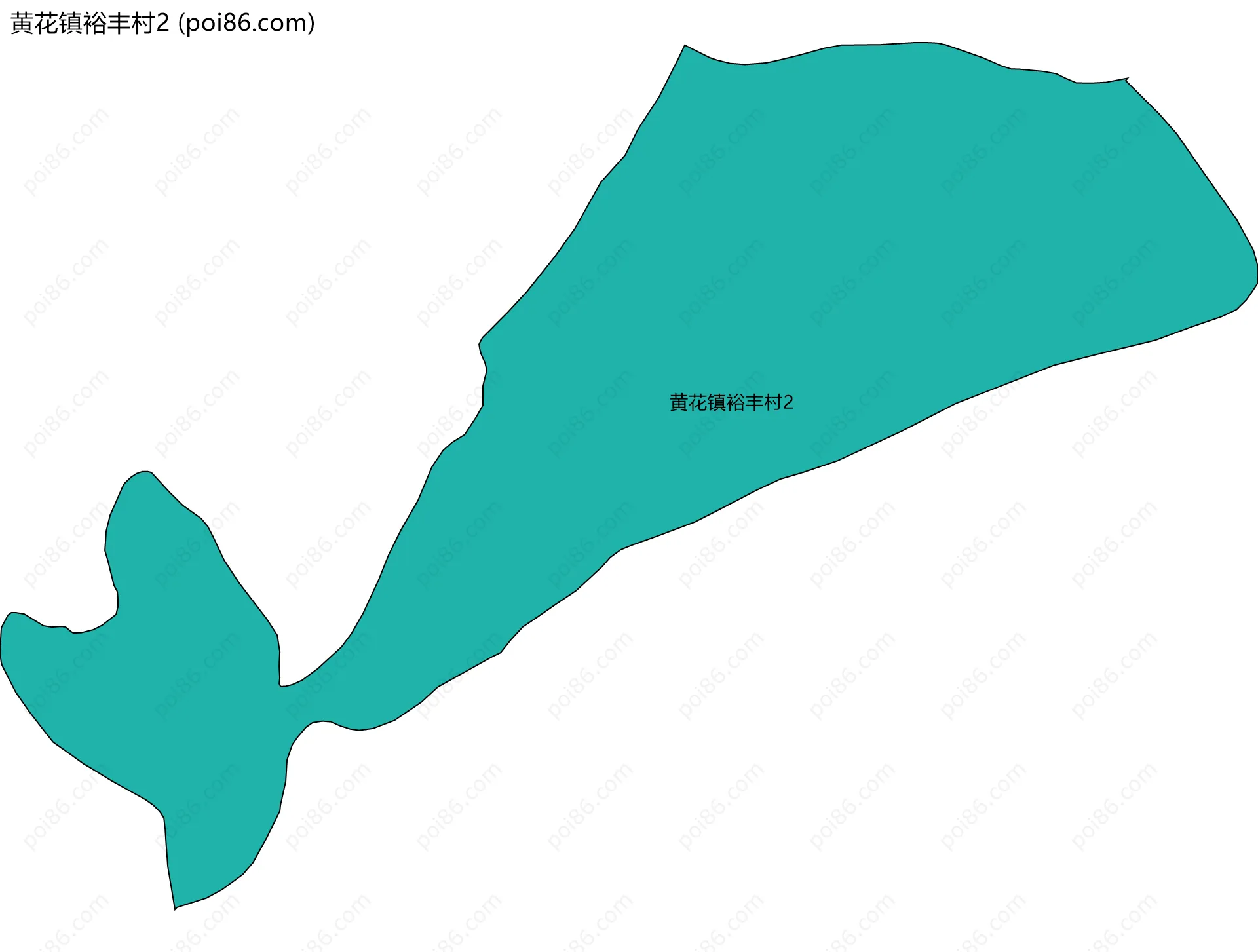 黄花镇裕丰村2边界地图