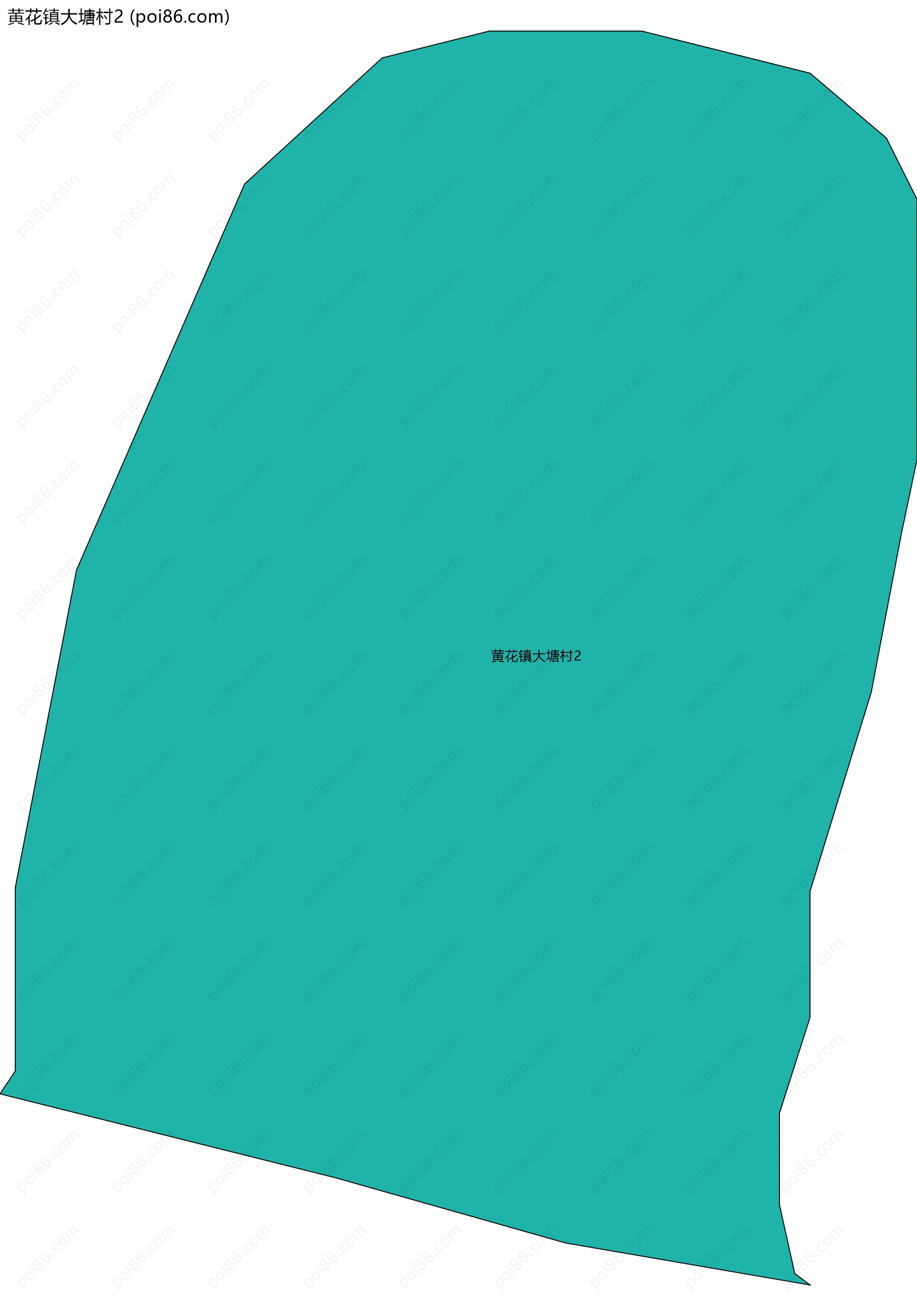 黄花镇大塘村2边界地图