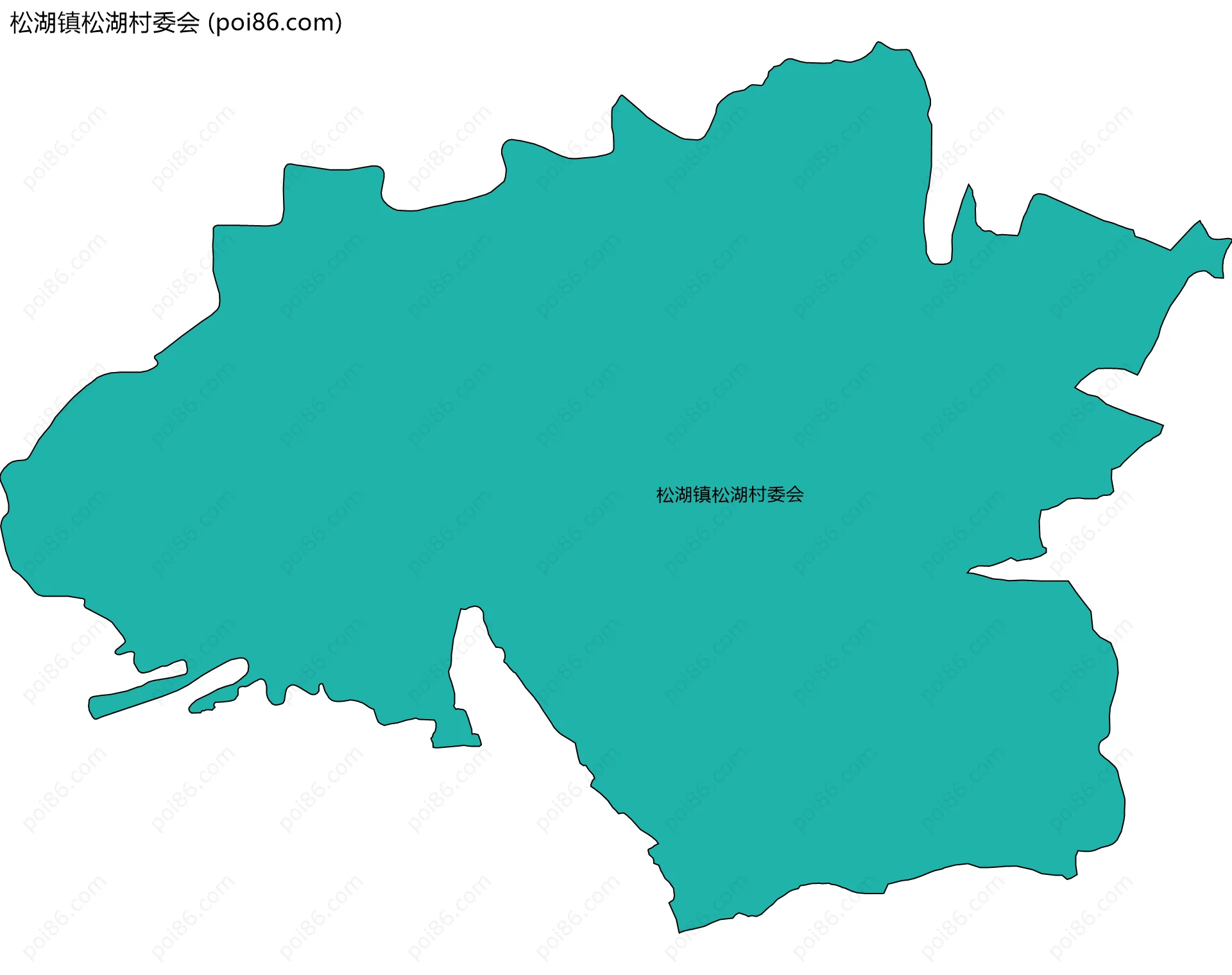 松湖镇松湖村委会边界地图