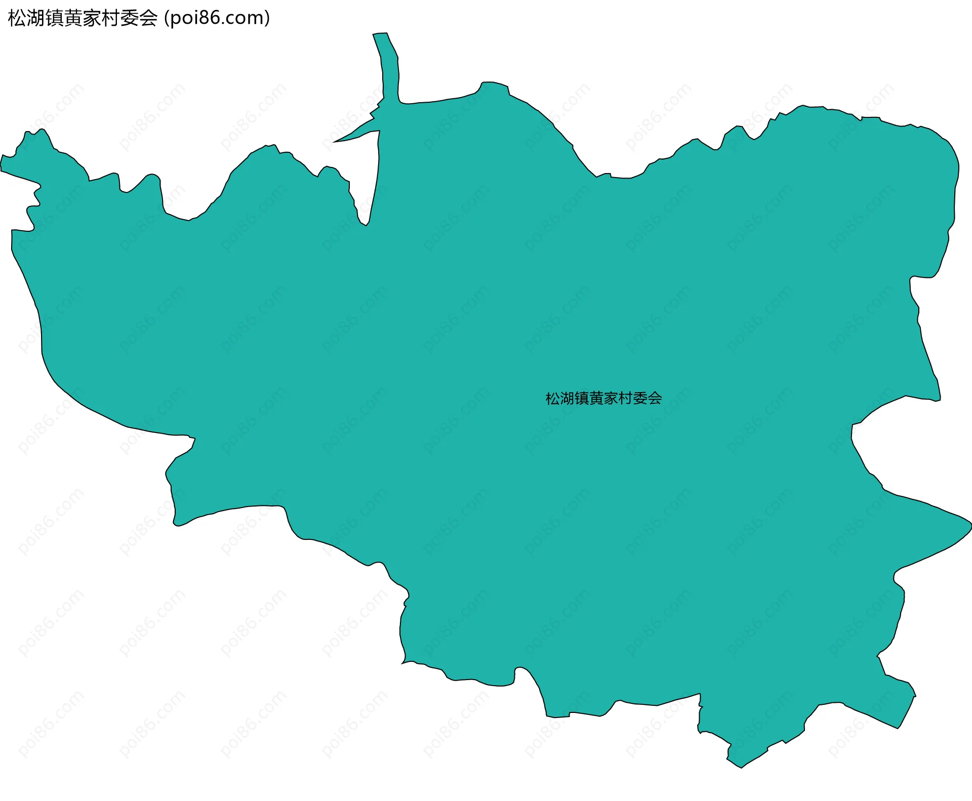 松湖镇黄家村委会边界地图