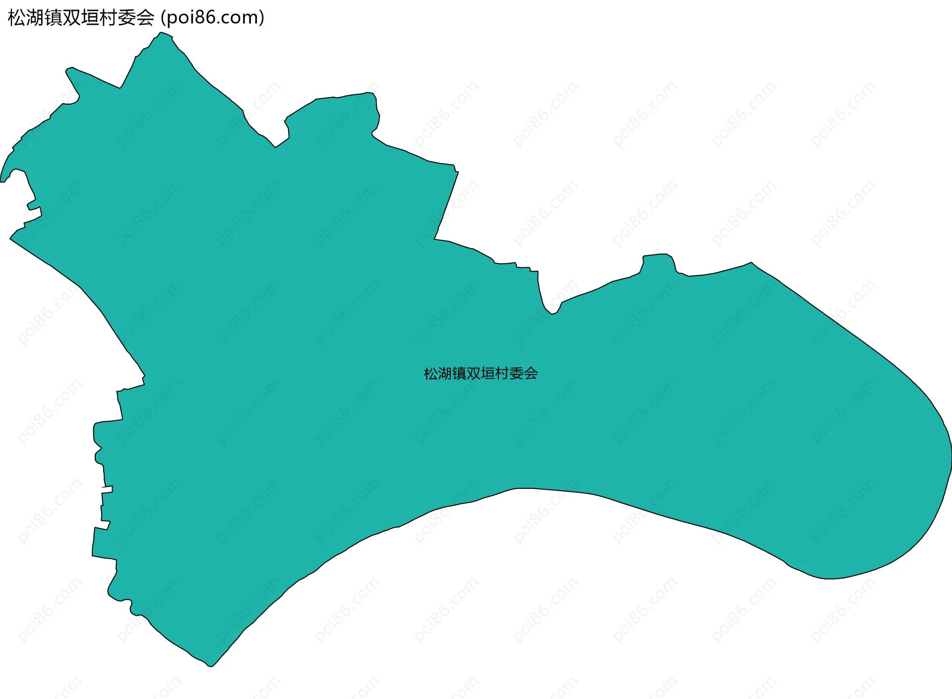 松湖镇双垣村委会边界地图