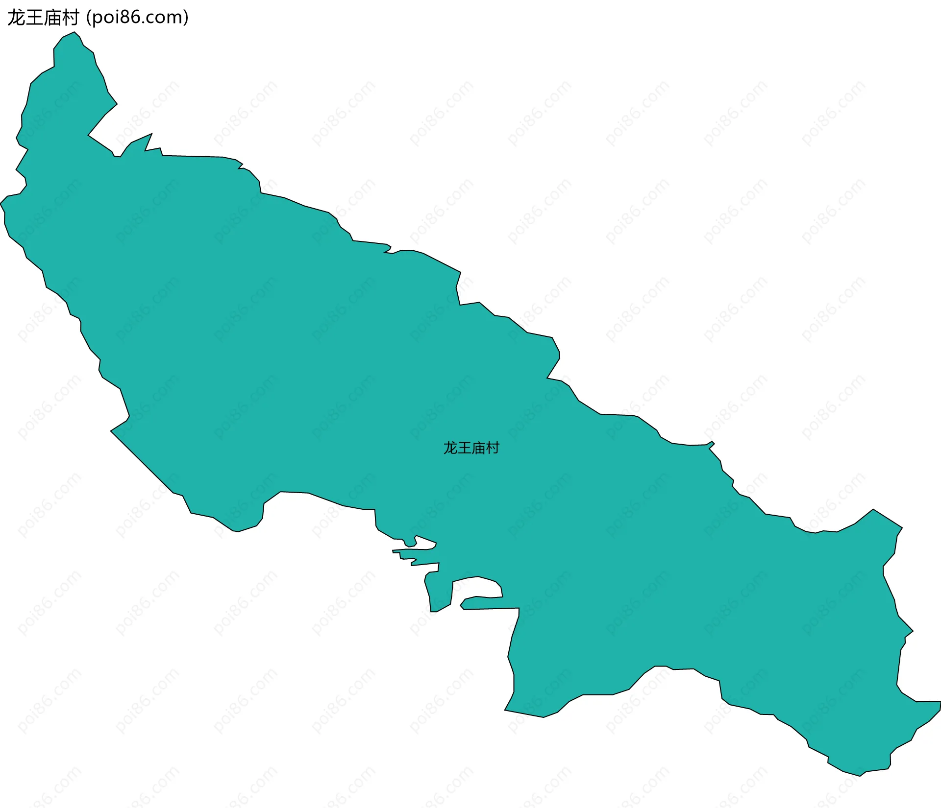 龙王庙村边界地图