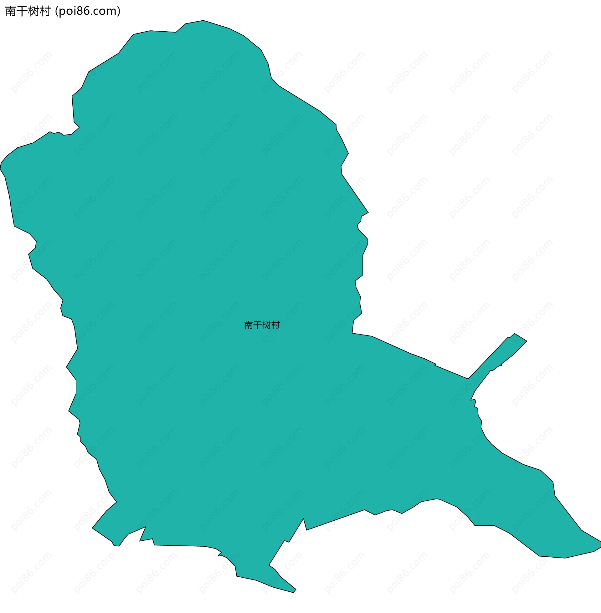 南干树村边界地图